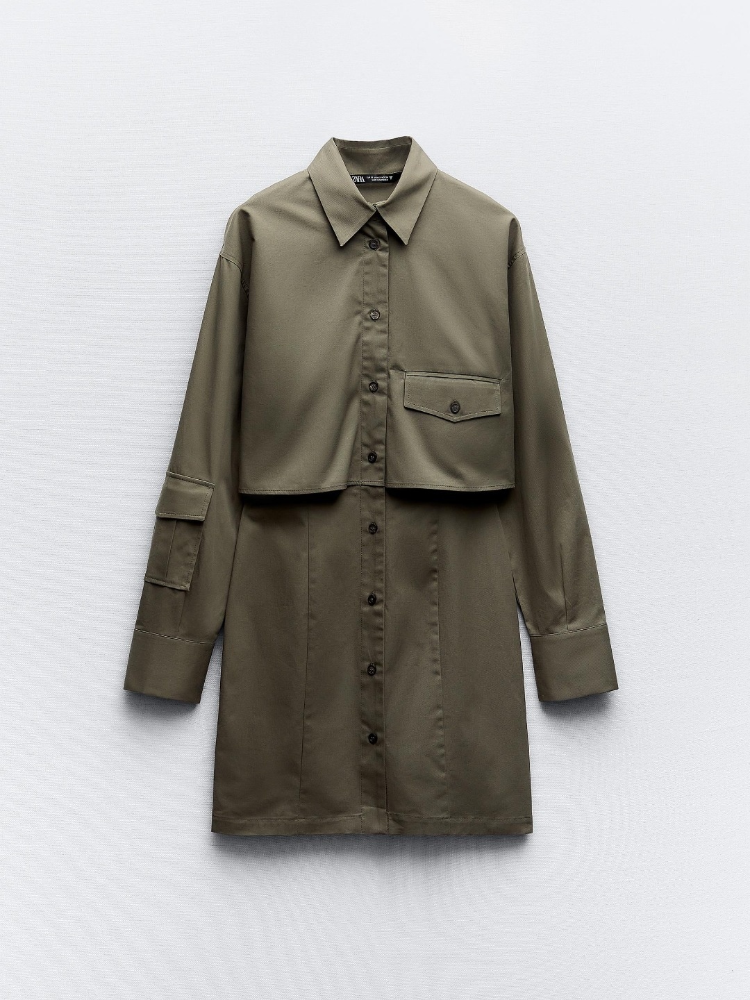 

ZARA Women Khaki Dress