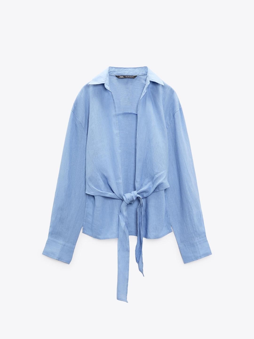 

ZARA Women Blue Shirts