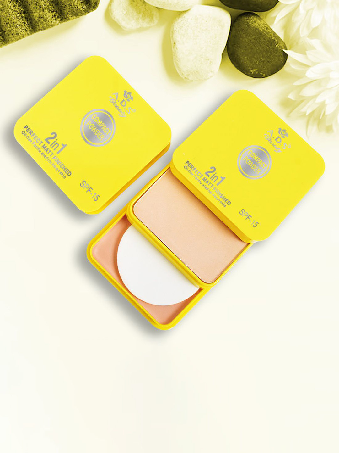 

A.D.S SPF 15 Perfecting Compact Powder- 30 g- Shade- 01, Beige