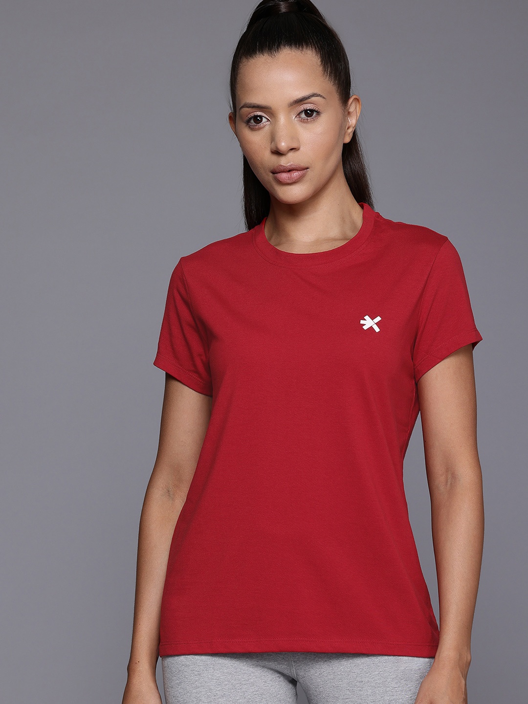 

HRX by Hrithik Roshan Typography Printed T-shirt, Red
