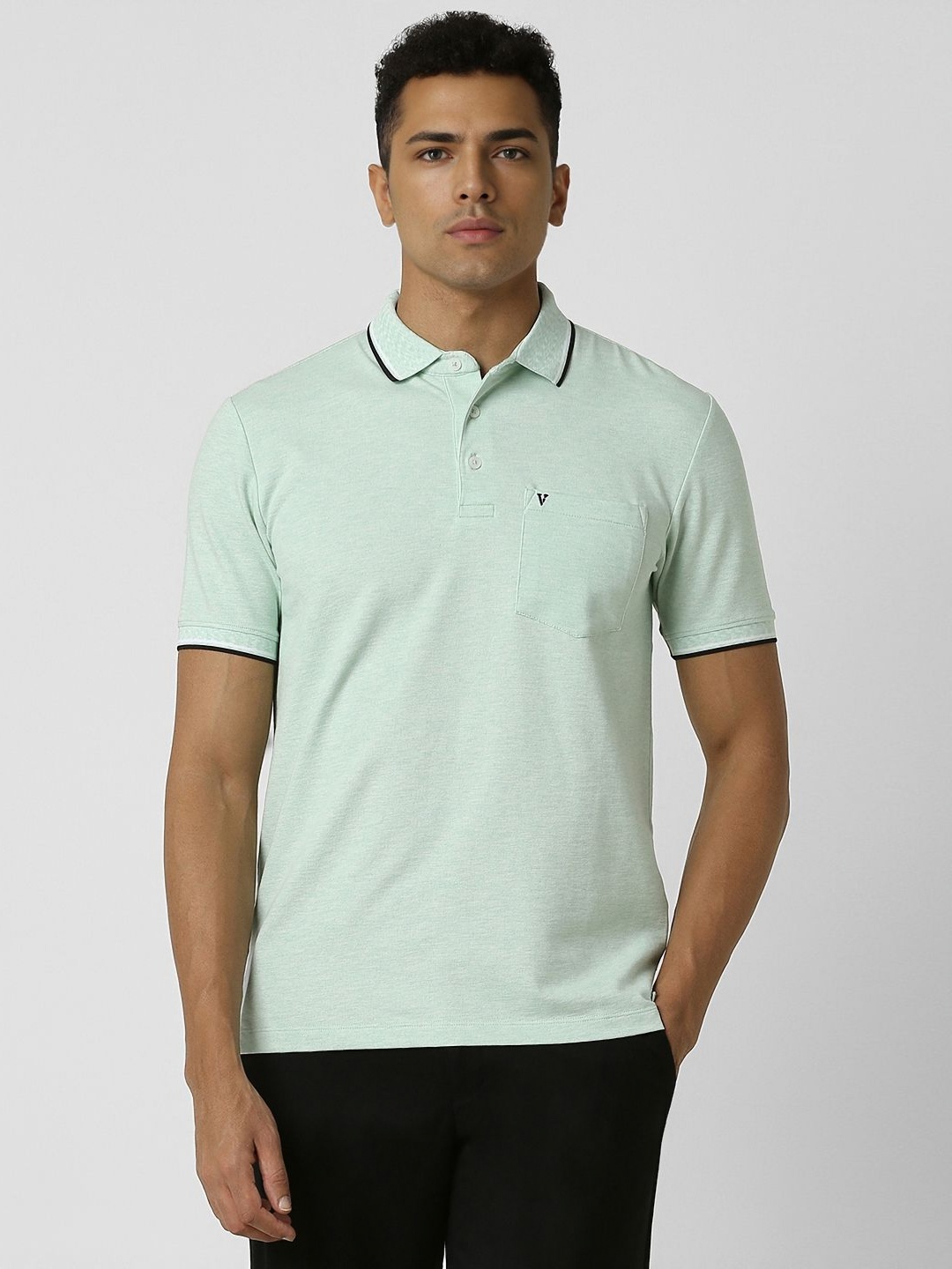 

Van Heusen Sport Men Solid Polo Collar T-shirt, Green