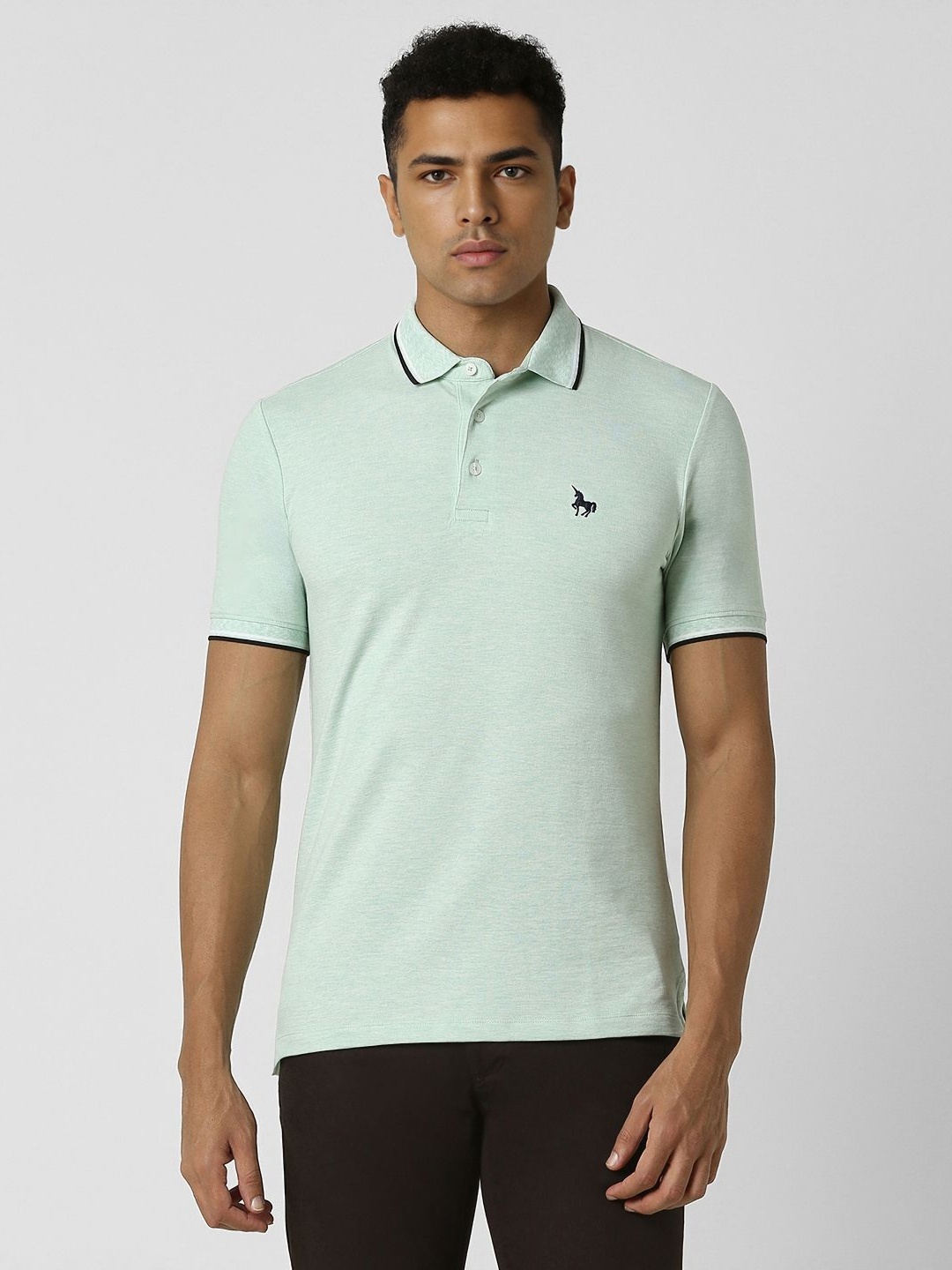 

Van Heusen Sport Men Solid Polo Collar T-shirt, Green