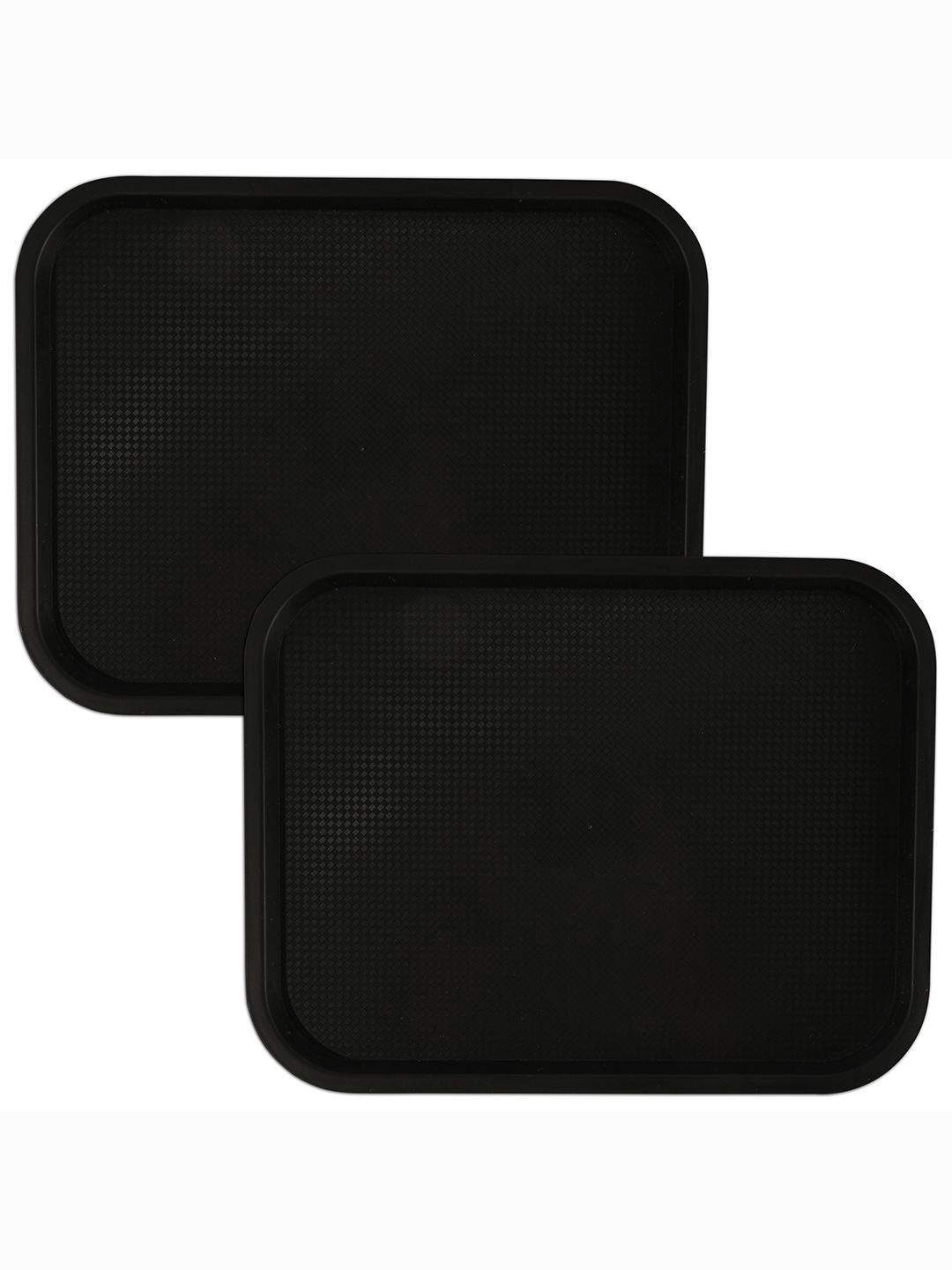 

Kuber Industries Black 2 Pieces Serving Tray