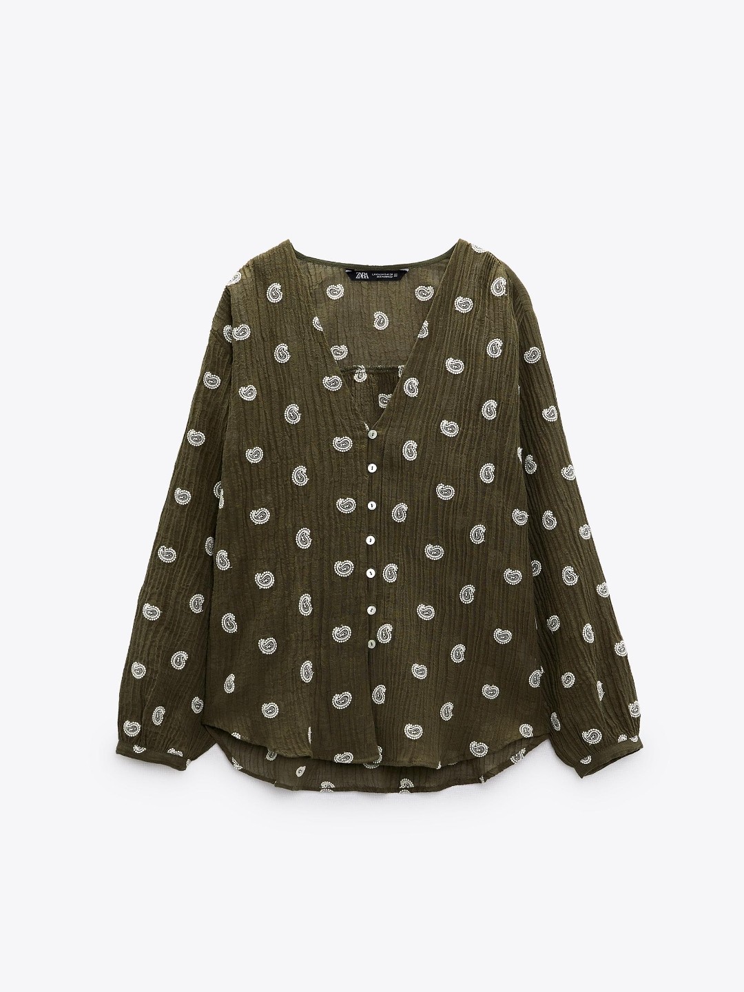 

ZARA Women Khaki Shirts