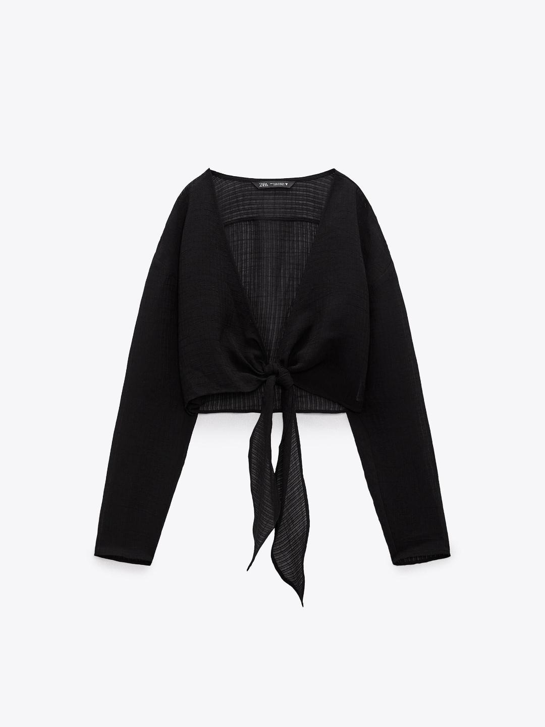 

ZARA Women Black Tops