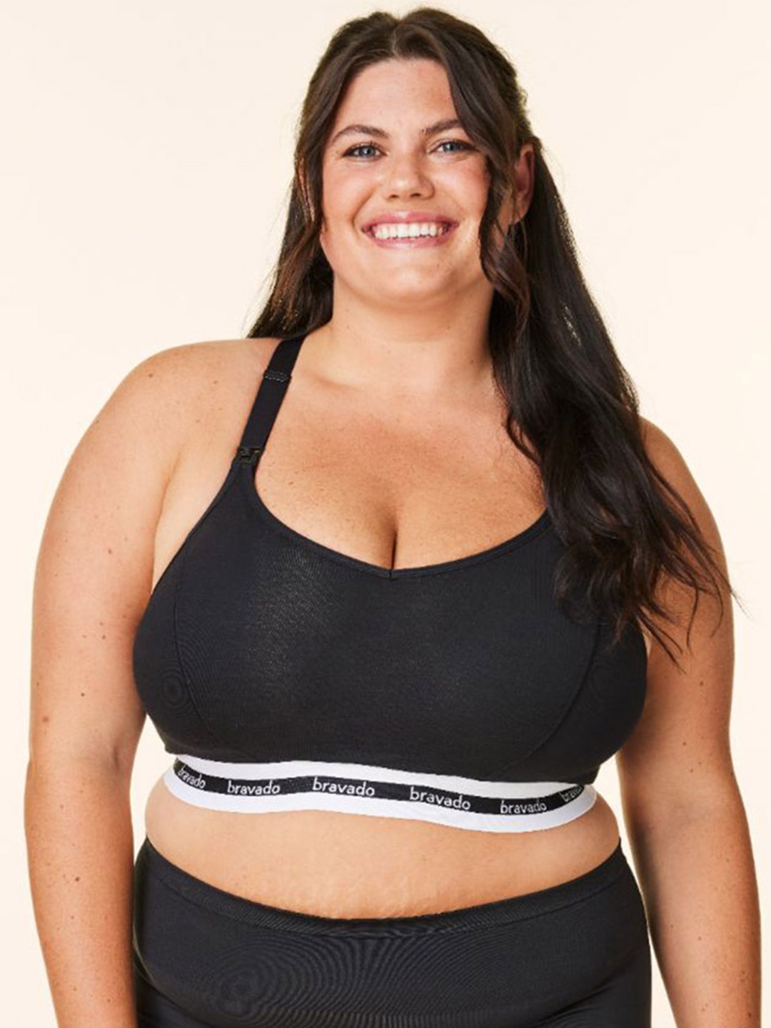 

Bravado Designs Solid Full Coverage Maternity Bra, Black