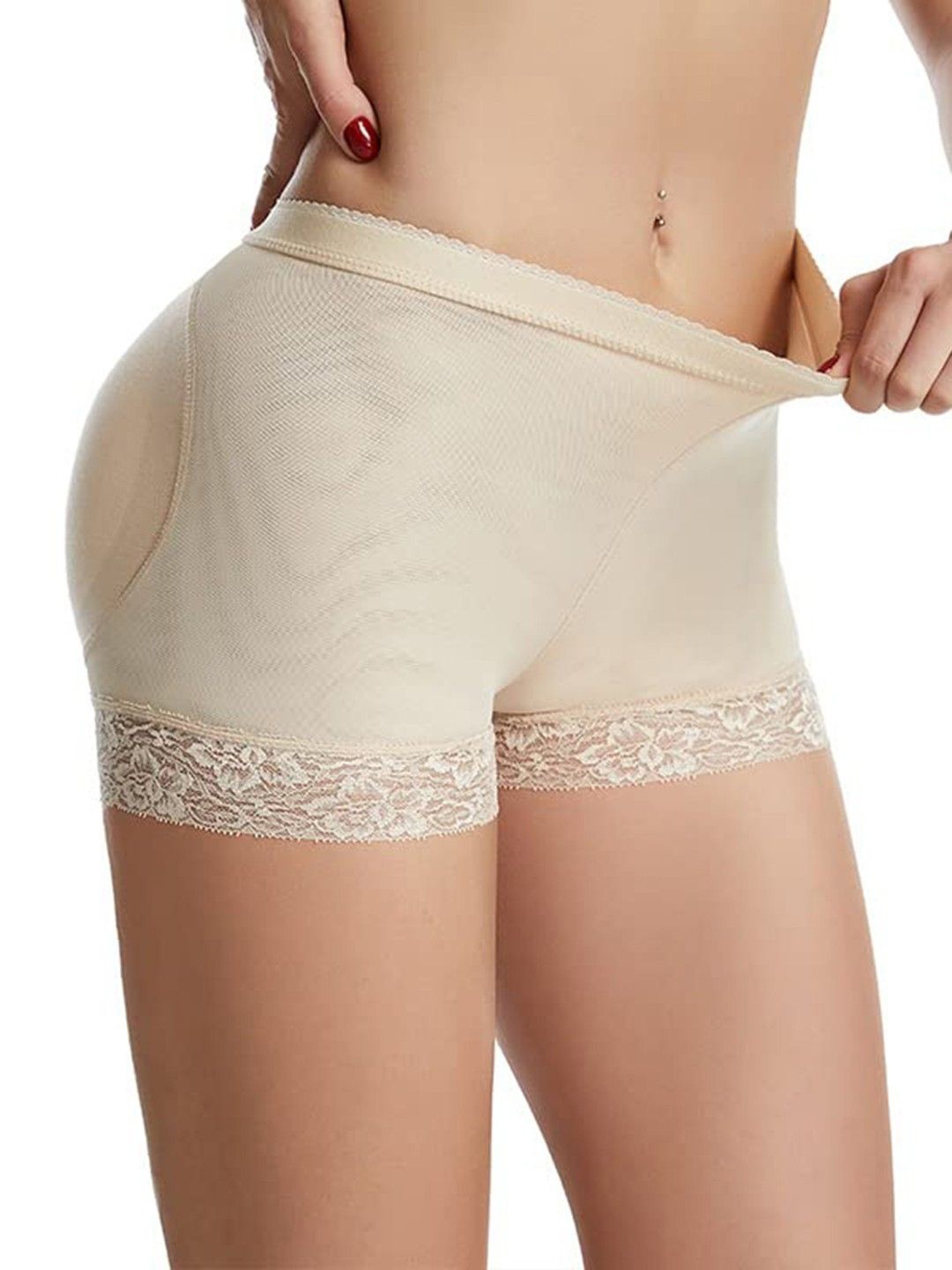 

CareDone Women High Raise Breathable Butt Lifter Shaper Brief, Cream