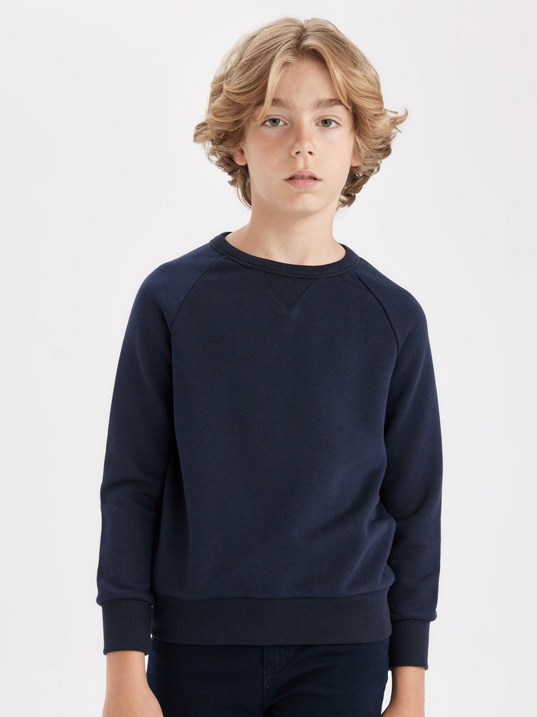 

DeFacto Pullover Sweatshirt, Navy blue