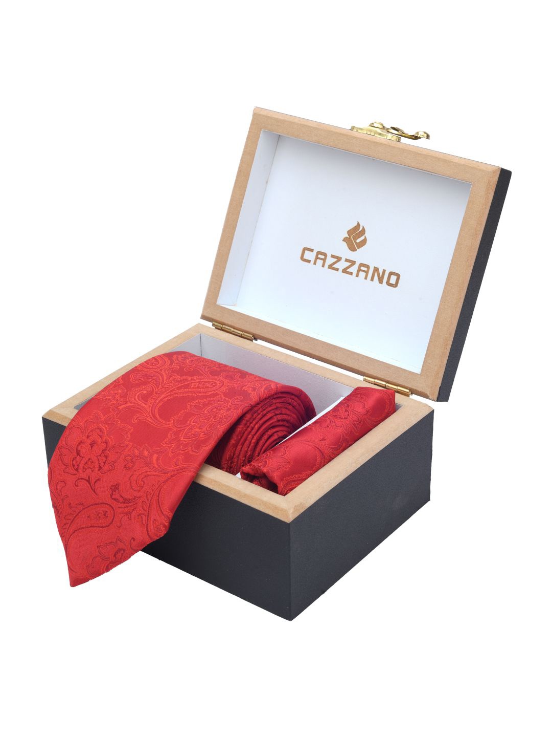 

Cazzano Men Accessory Gift Set of, Red