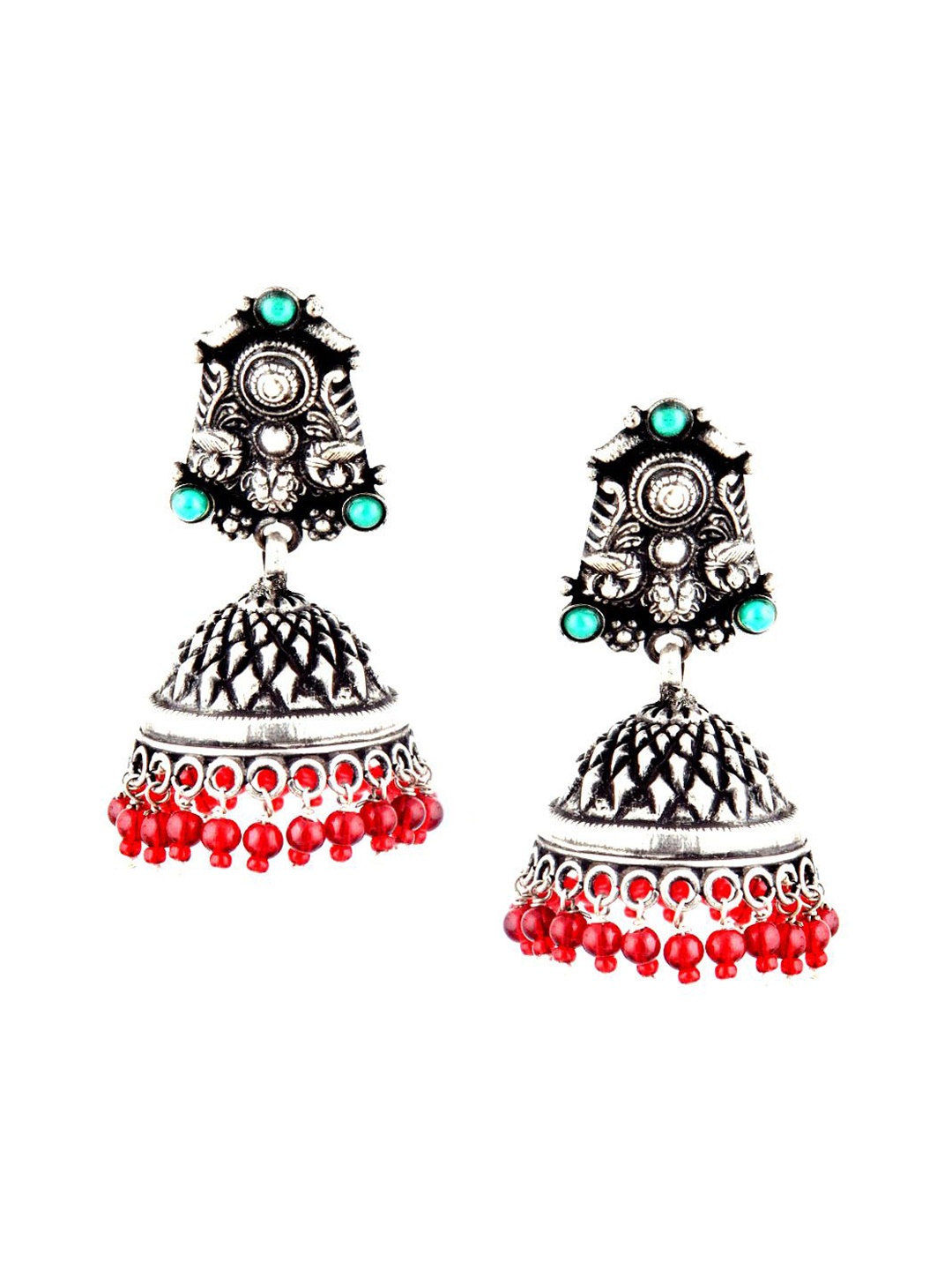 

Indianshelf 92.5 Sterling Silver Contemporary Jhumkas