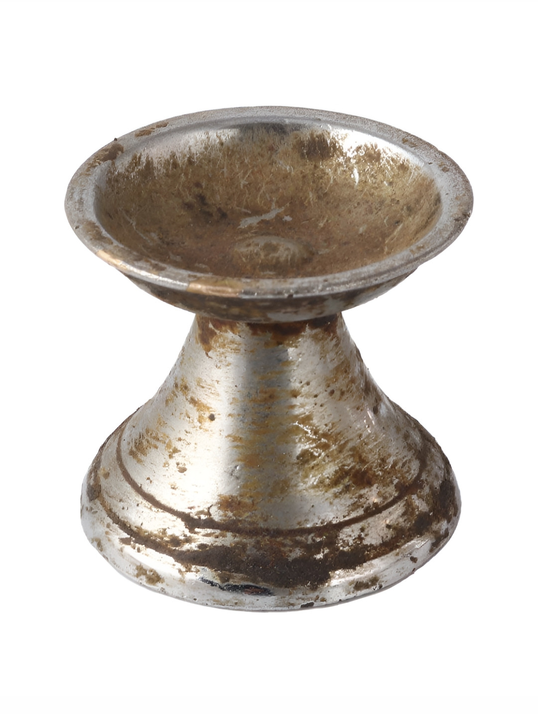 

Indianshelf Silver-Toned Antique Brass Diwali Diya Diva