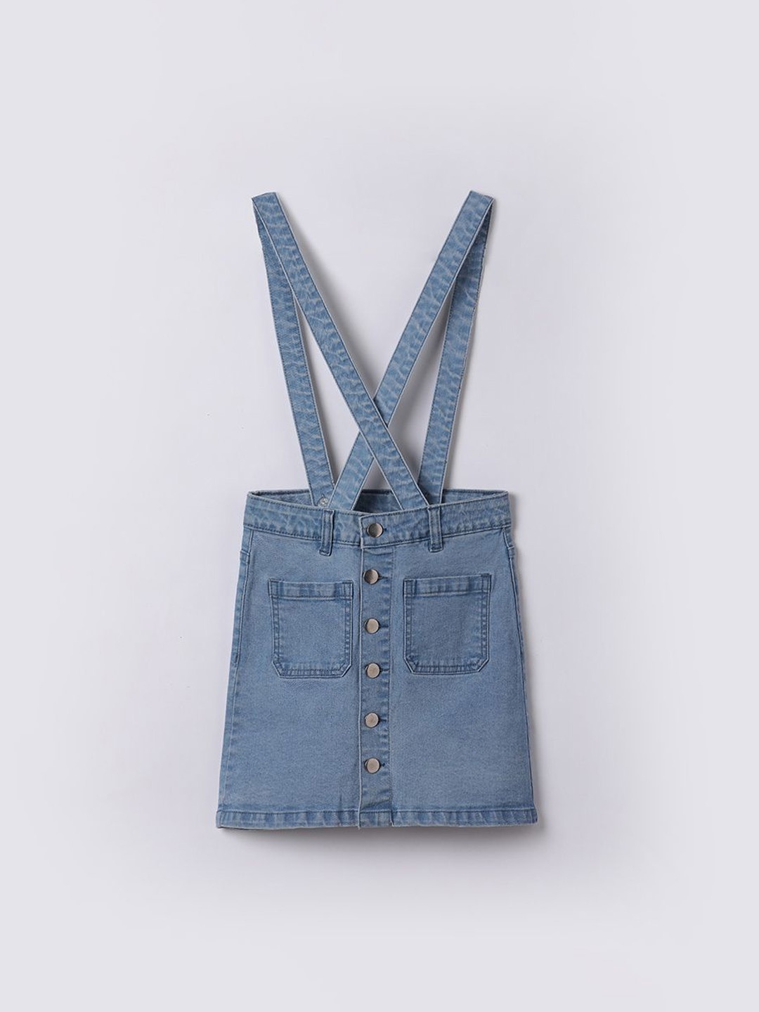 

Fame Forever by Lifestyle Girls Denim A-Line Mini Skirts, Blue