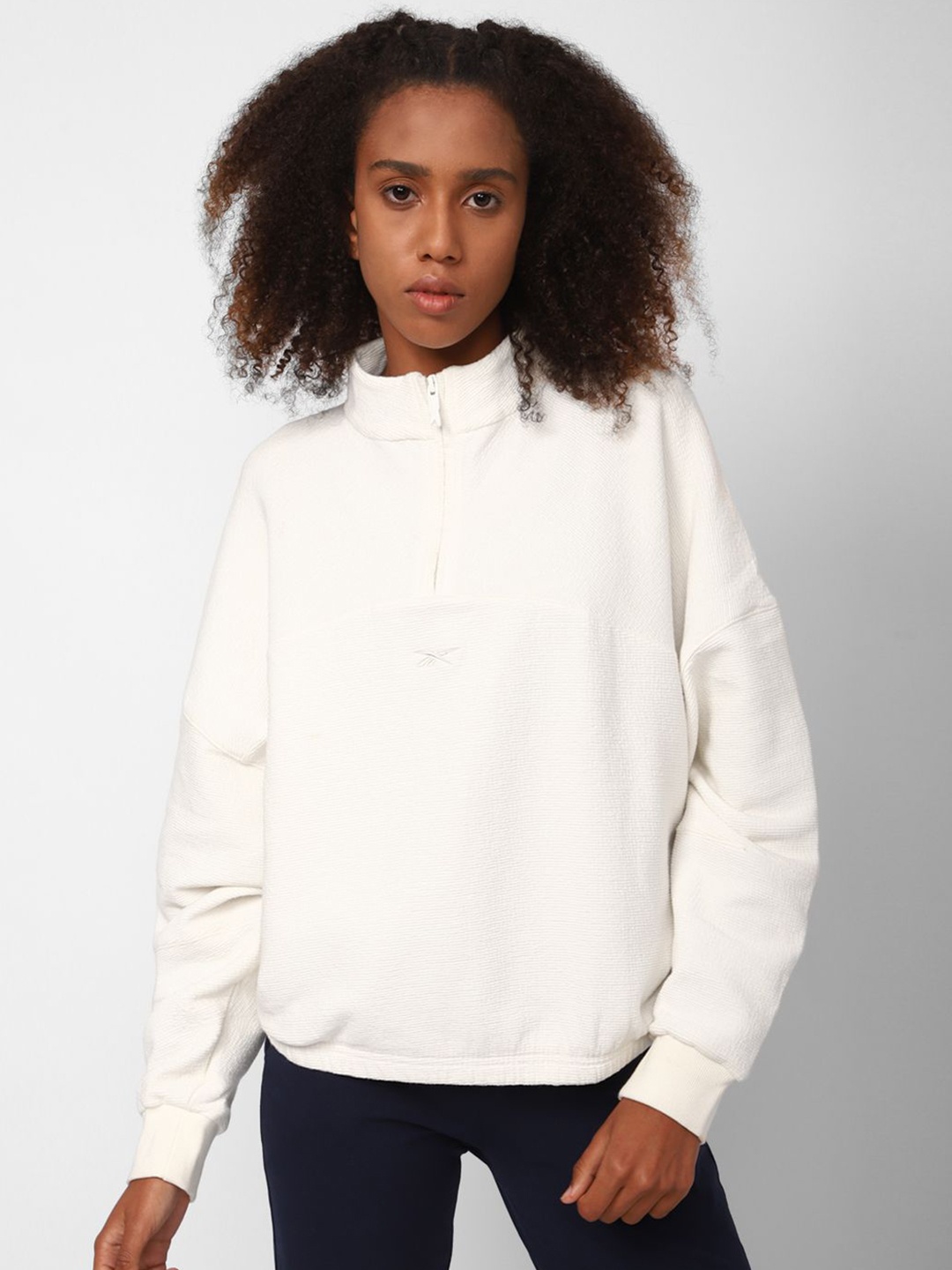 

Reebok Training Fashion Cover Up Sweatshirt, White