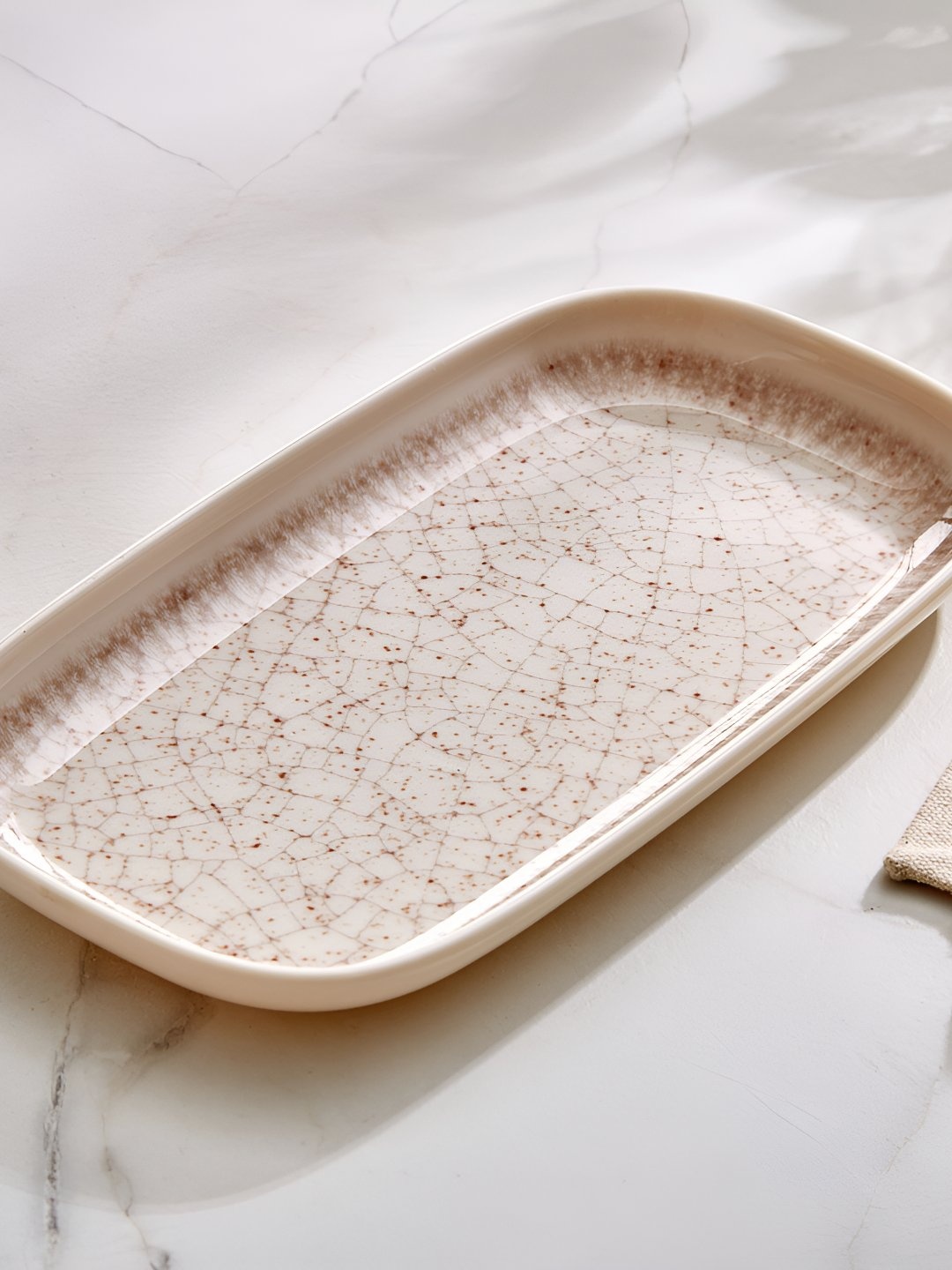 

Home Centre Printed Melamine Food Platter, Beige