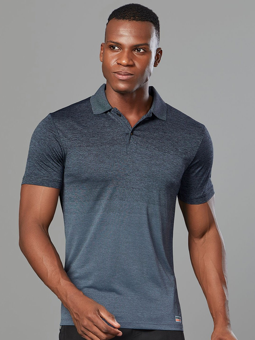 

SPORT SUN Men Dri-FIT Colourblocked Polo Collar T-shirt, Grey