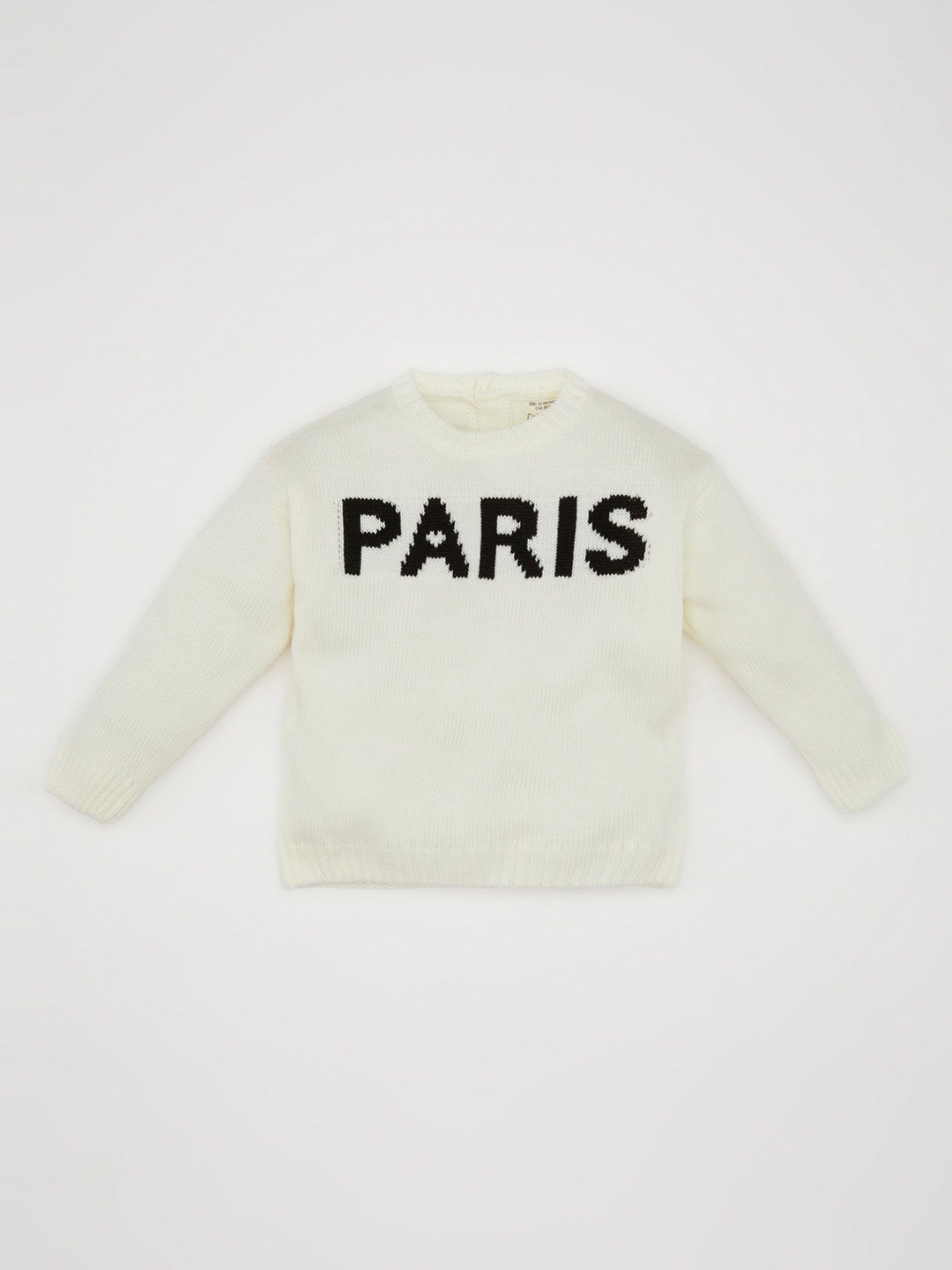 

DeFacto Girls Typography Printed Pullover, White