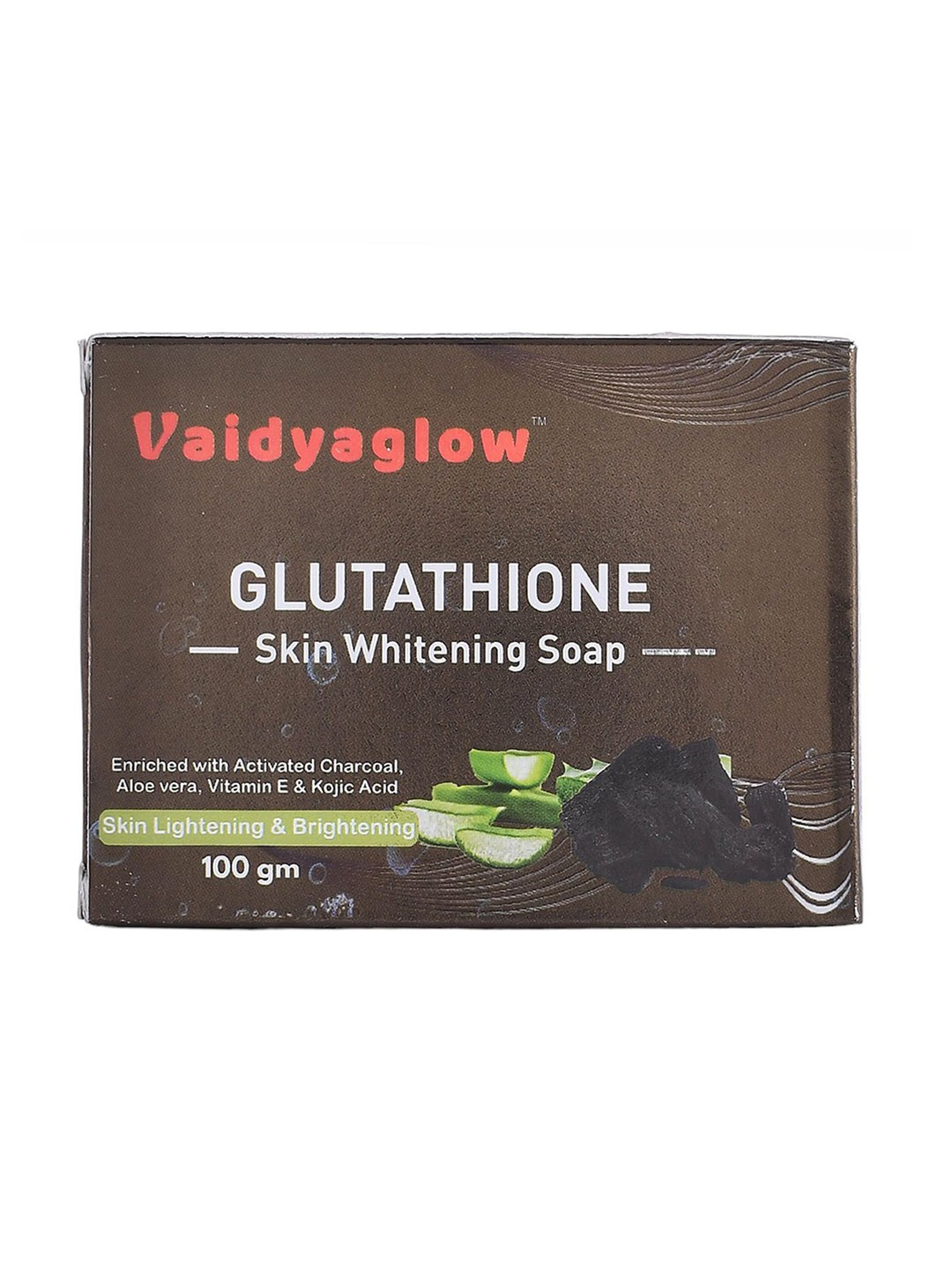 

Vaidyaglow Glutathione Skin Whitening Soap-100g, Black