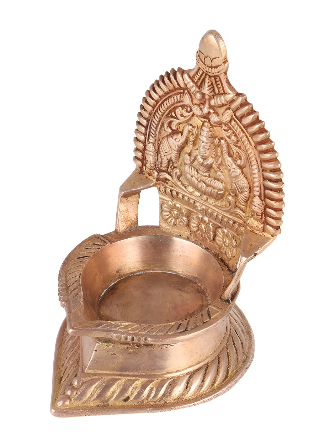 

Indianshelf Gold Toned Textured Brass Pooja Diya