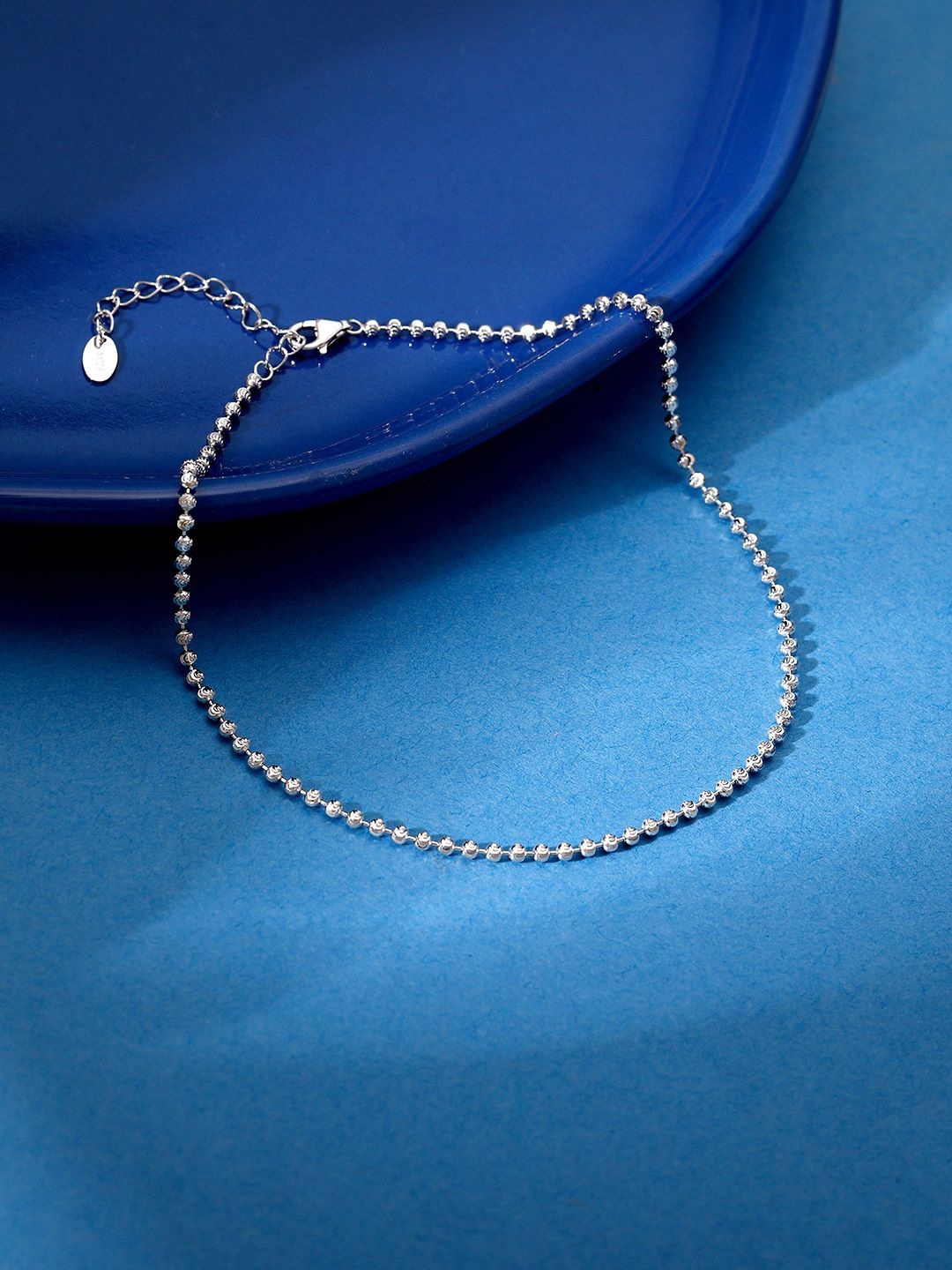 

GIVA 925 Sterling Silver Rhodium-Plated Anklet