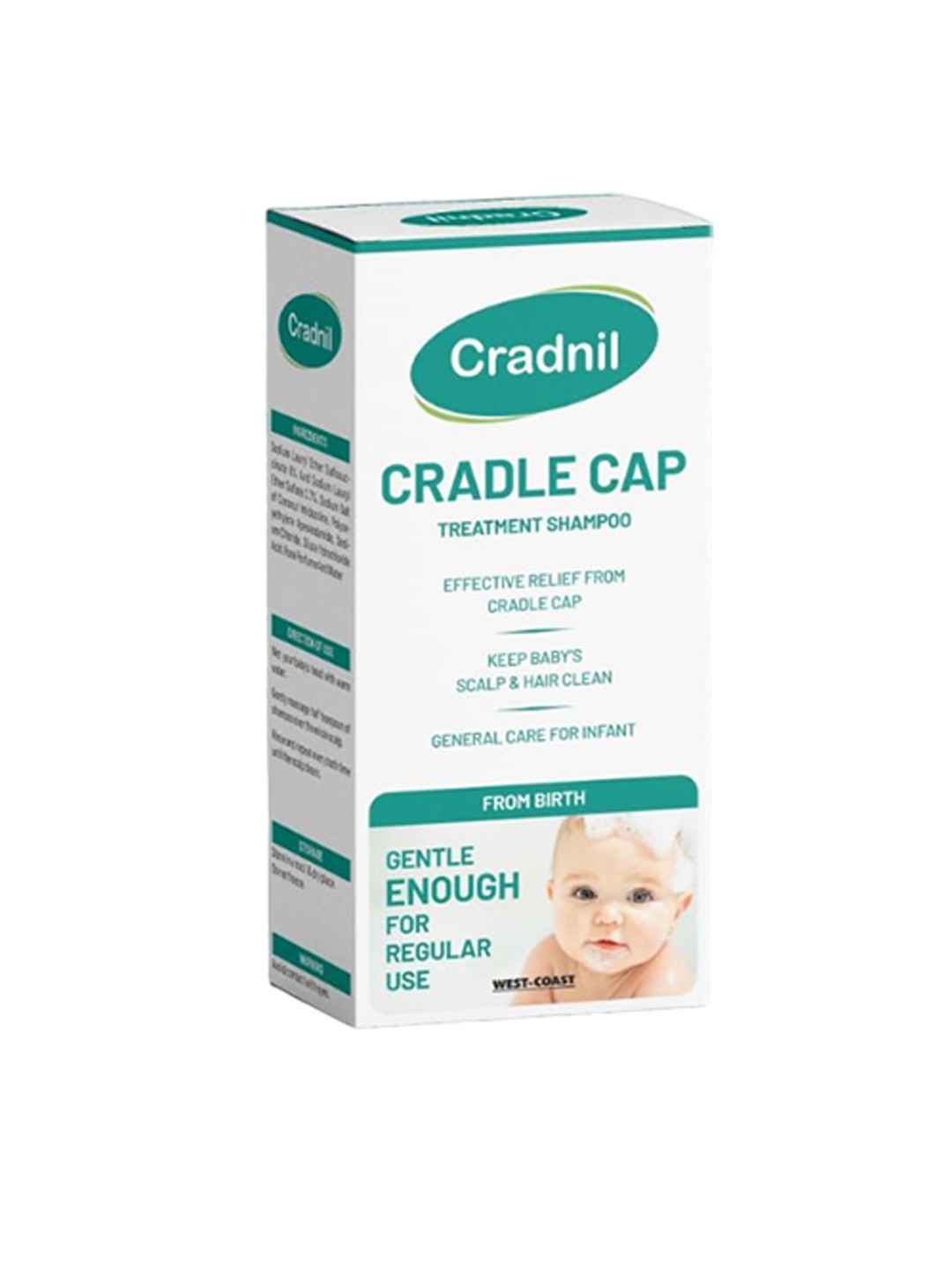 

Westcoast Cradnil Cradle Cap Treatment Shampoo 100 ml, White