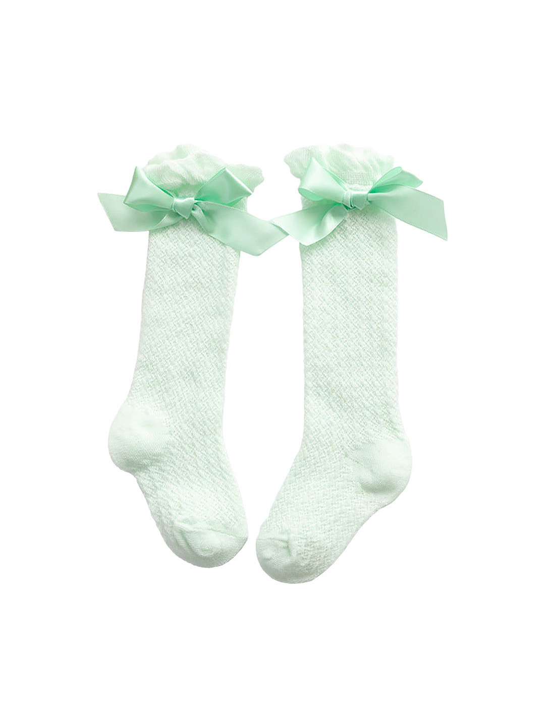 

SYGA Girls Bow Design Above Knee Length Socks, Green