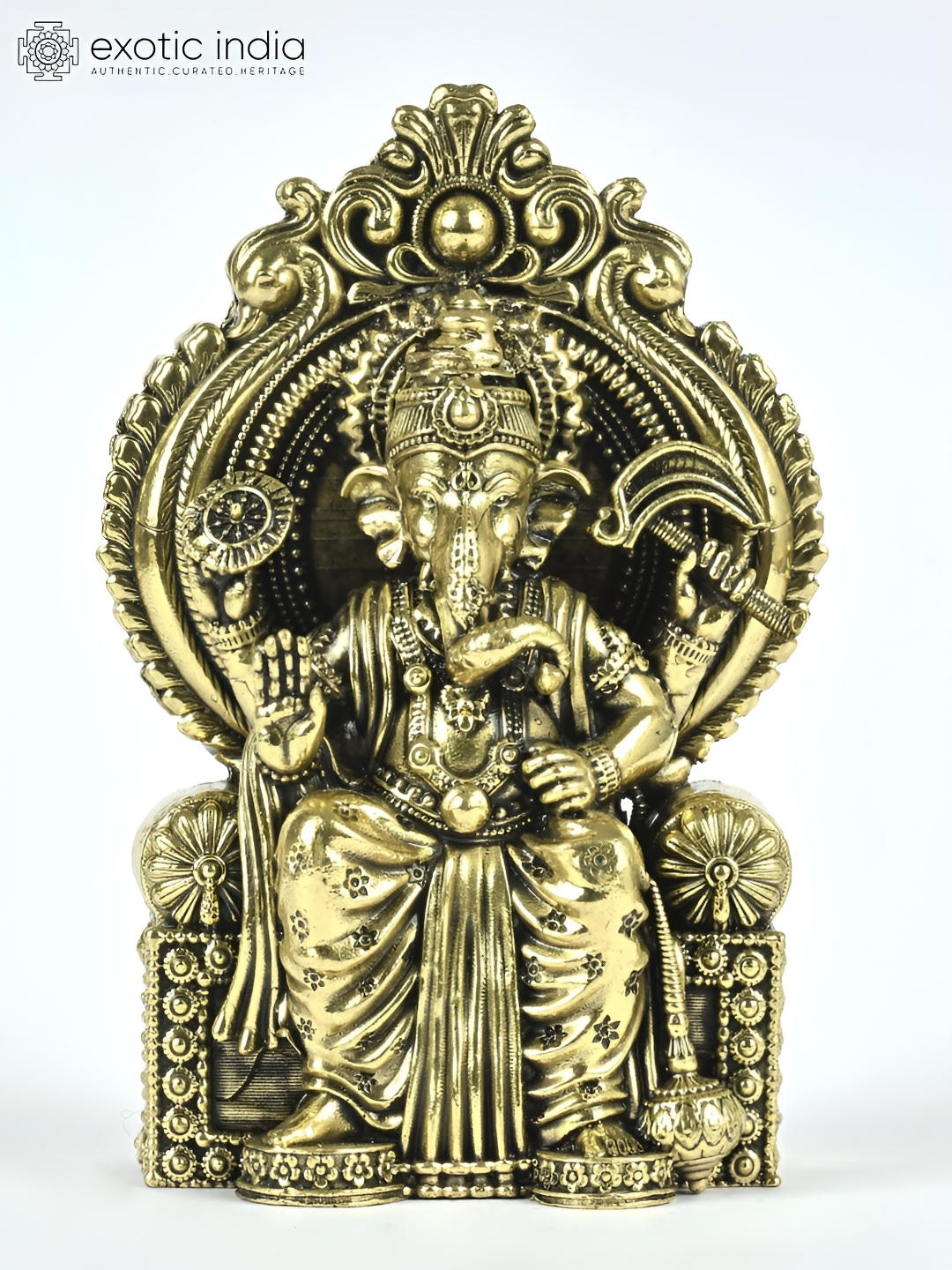 

Exotic India Gold-Toned Religious Idol Showpiece