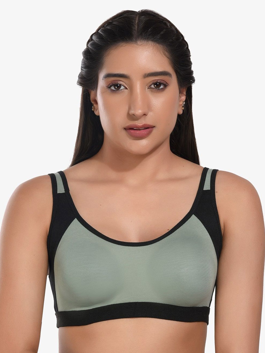 

Bruchi CLUB Colourblocked Women Sports Bra Workout, Green