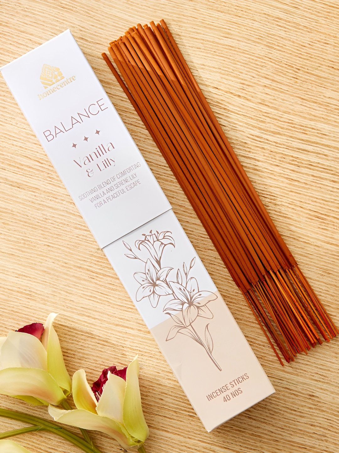 

Home Centre Brown & White 40 Pieces Vanilla & Lilly Incense Sticks