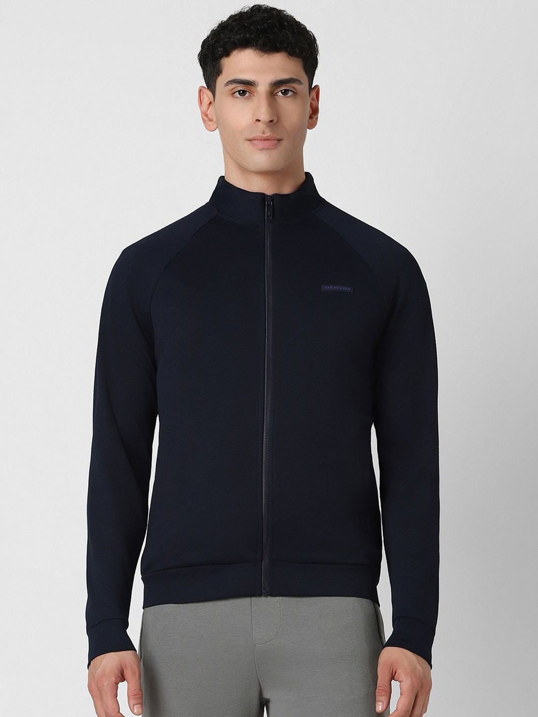 

Van Heusen Flex Men Sporty Jacket, Navy blue