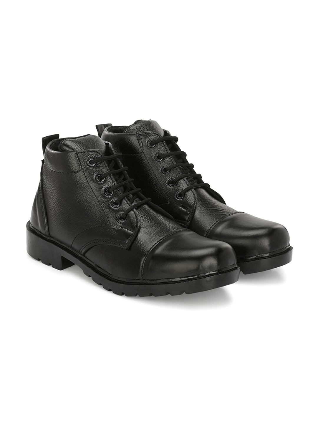 

SHOE DAY Men Textured Casual Regular Boots, Black