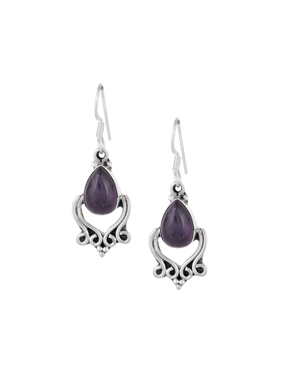 

Indianshelf 92.5 Sterling Silver Contemporary Drop Earrings