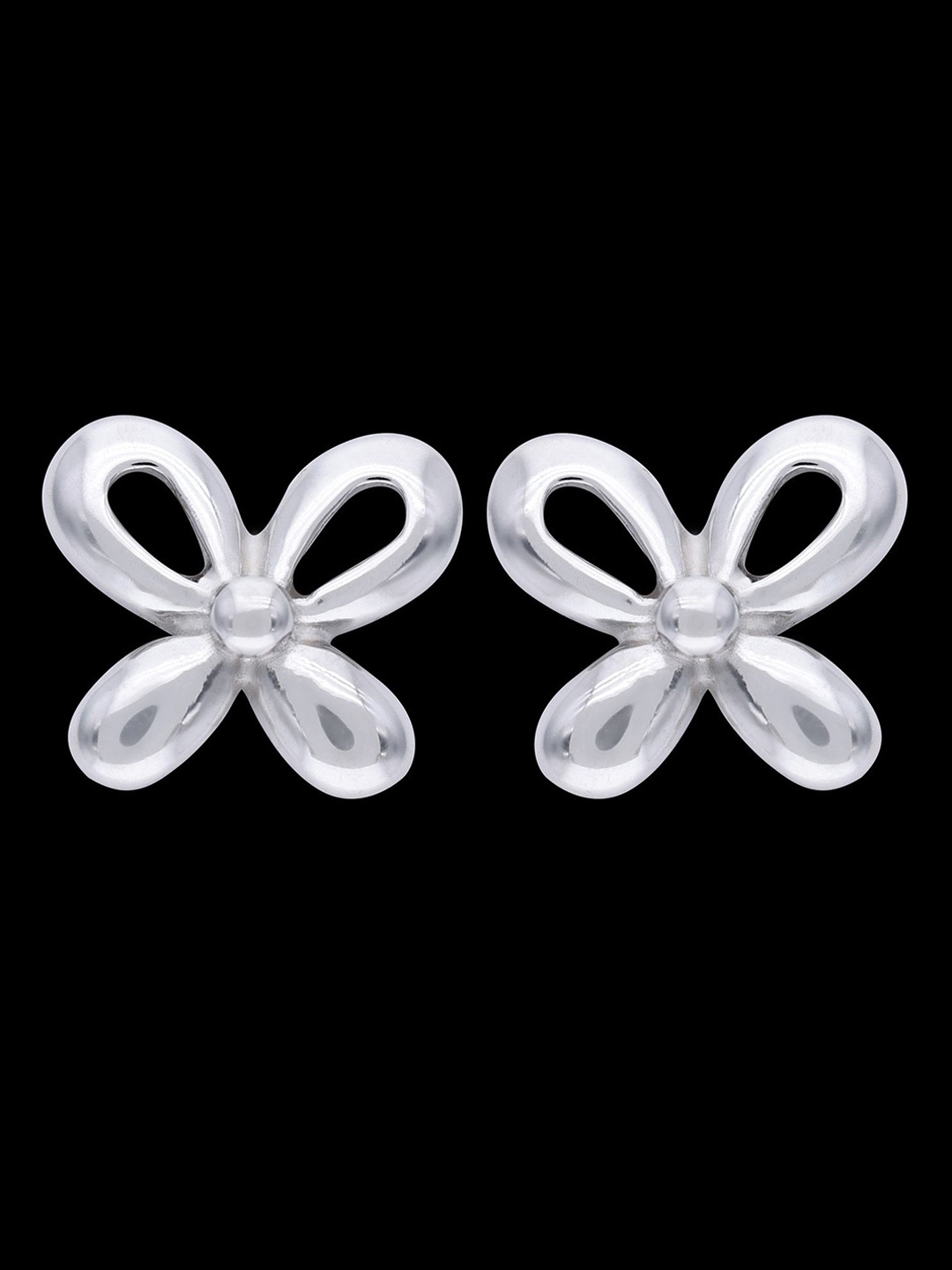 

DEESSA 925 Sterling Silver Floral Shaped Studs