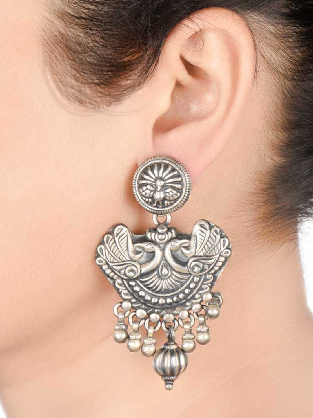 

Indianshelf 92.5 Sterling Silver Contemporary Drop Earrings