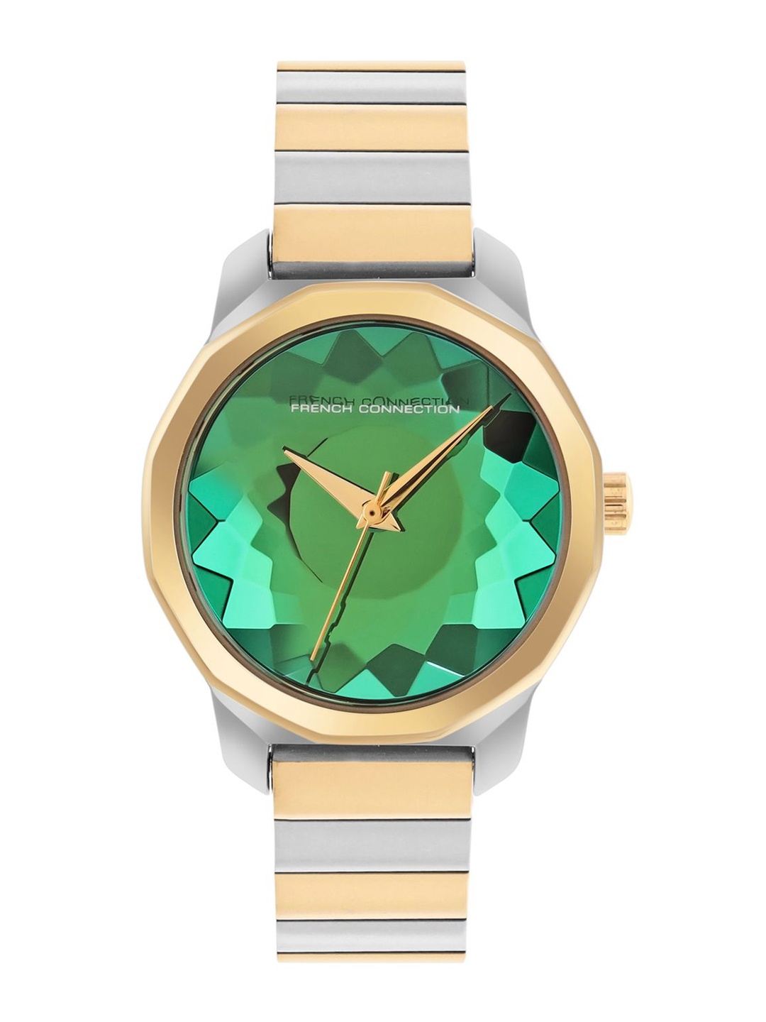 

French Connection Women Printed Dial & Stainless Steel Straps Analogue Watch FCH2TM, Green