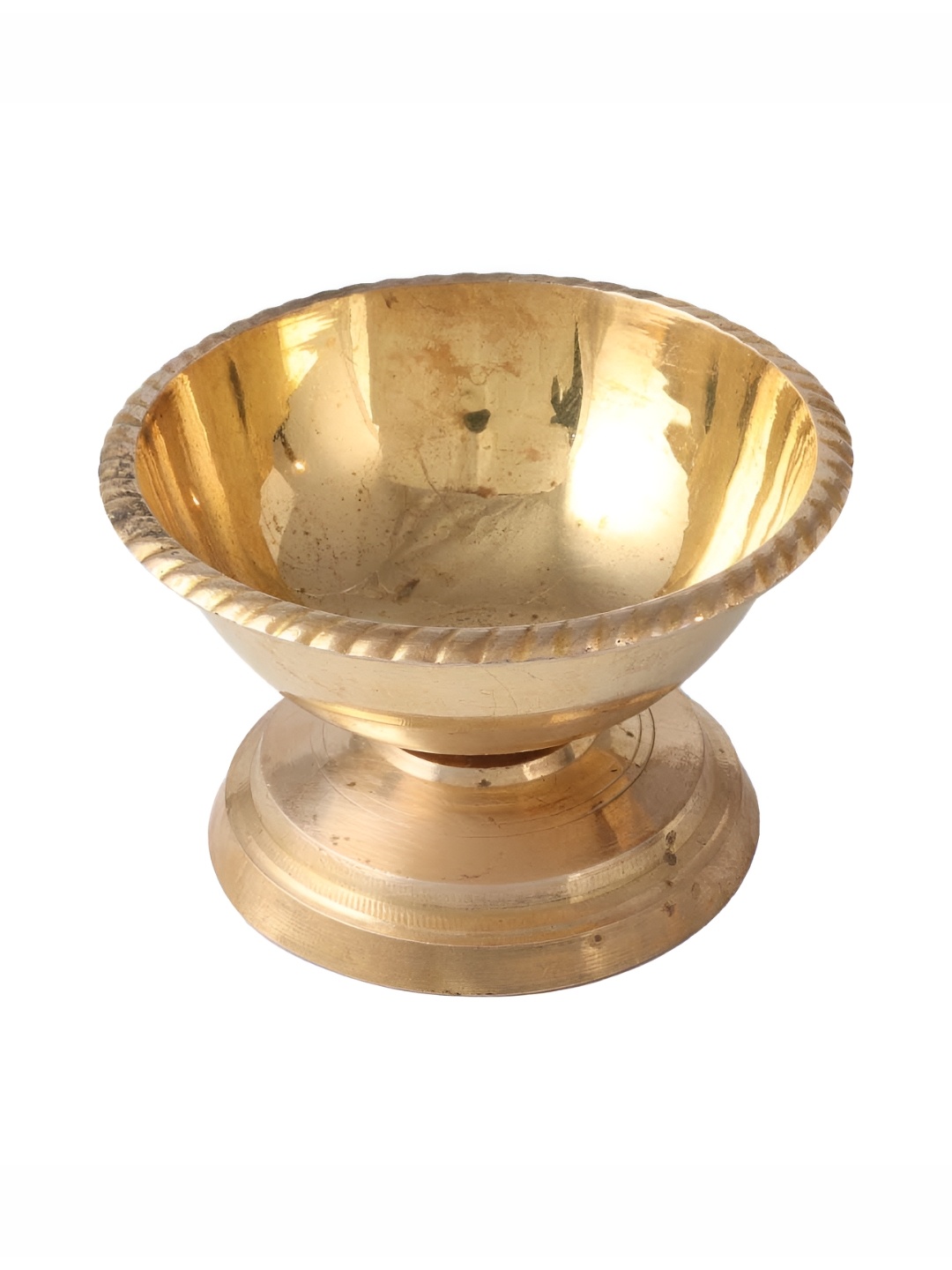 

Indianshelf GoldToned Brass Diwali Oil Lamp Diyo Diya, Gold