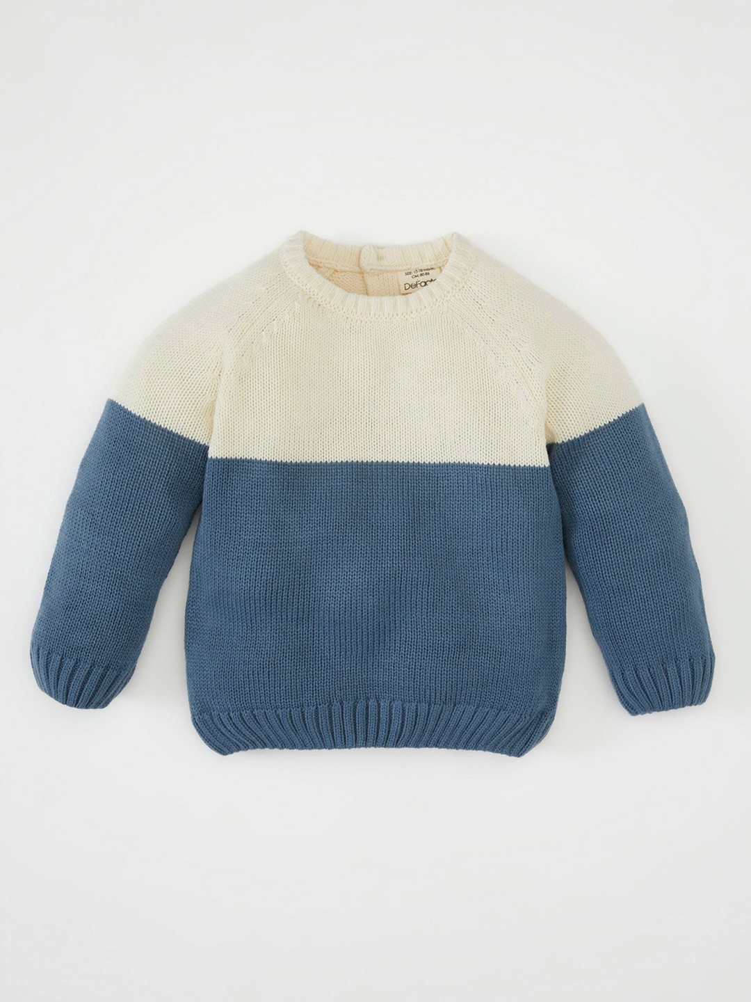 

DeFacto Boys Colourblocked Pullover, White