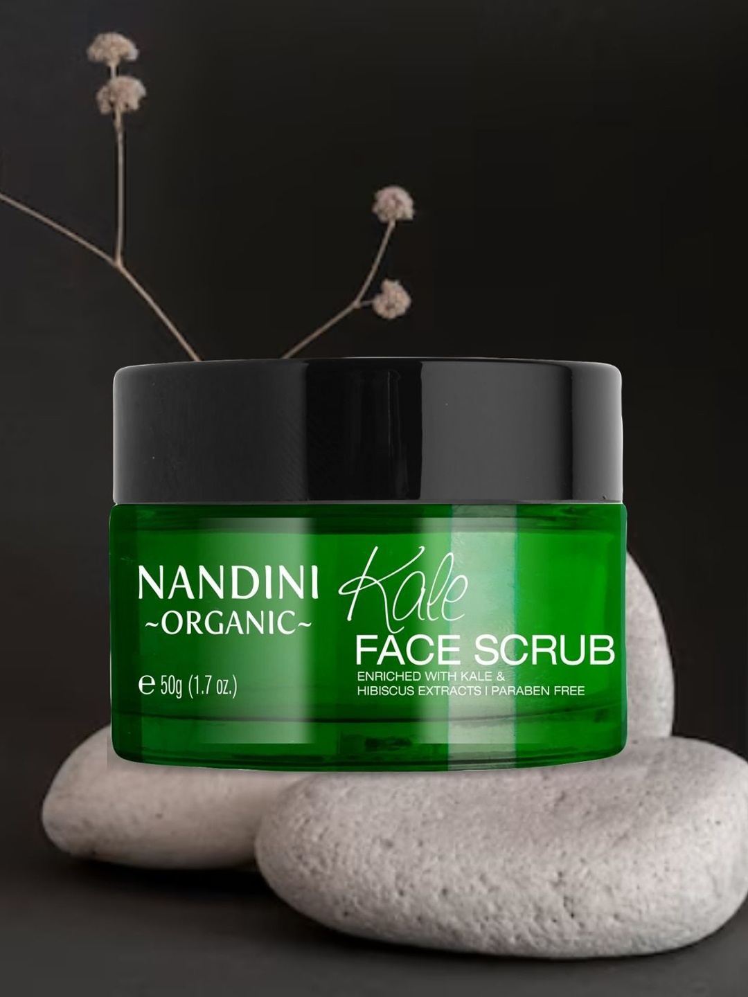 

Nandini Organic Kale Face Scrub With Hibiscus Extract-50g, Brown