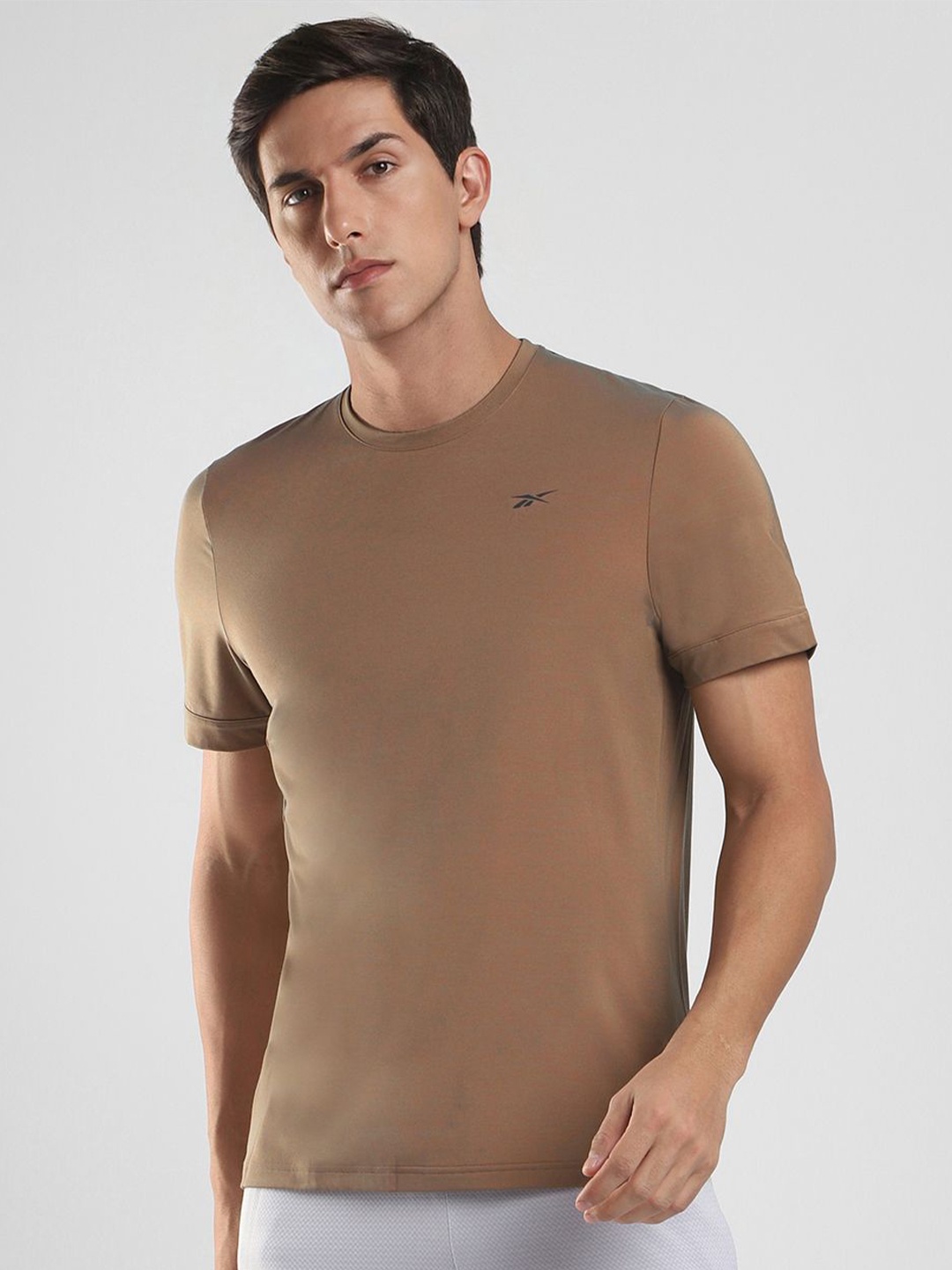 

Reebok Running Night Run Tee, Khaki
