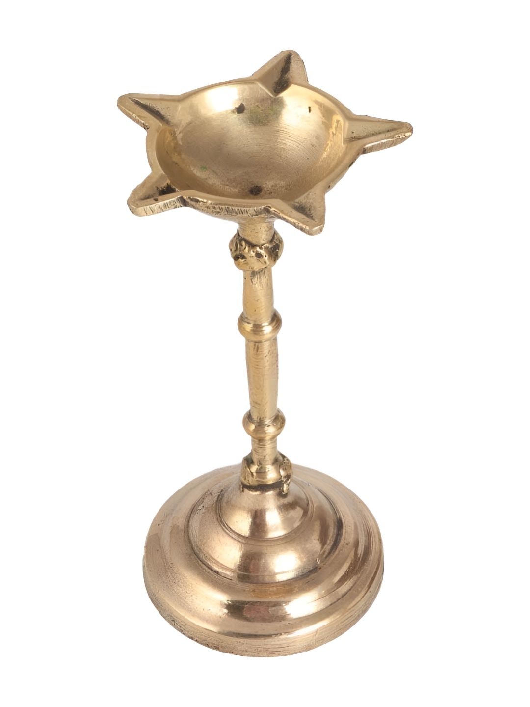 

Indianshelf Gold-Toned Textured Brass Pooja Diya