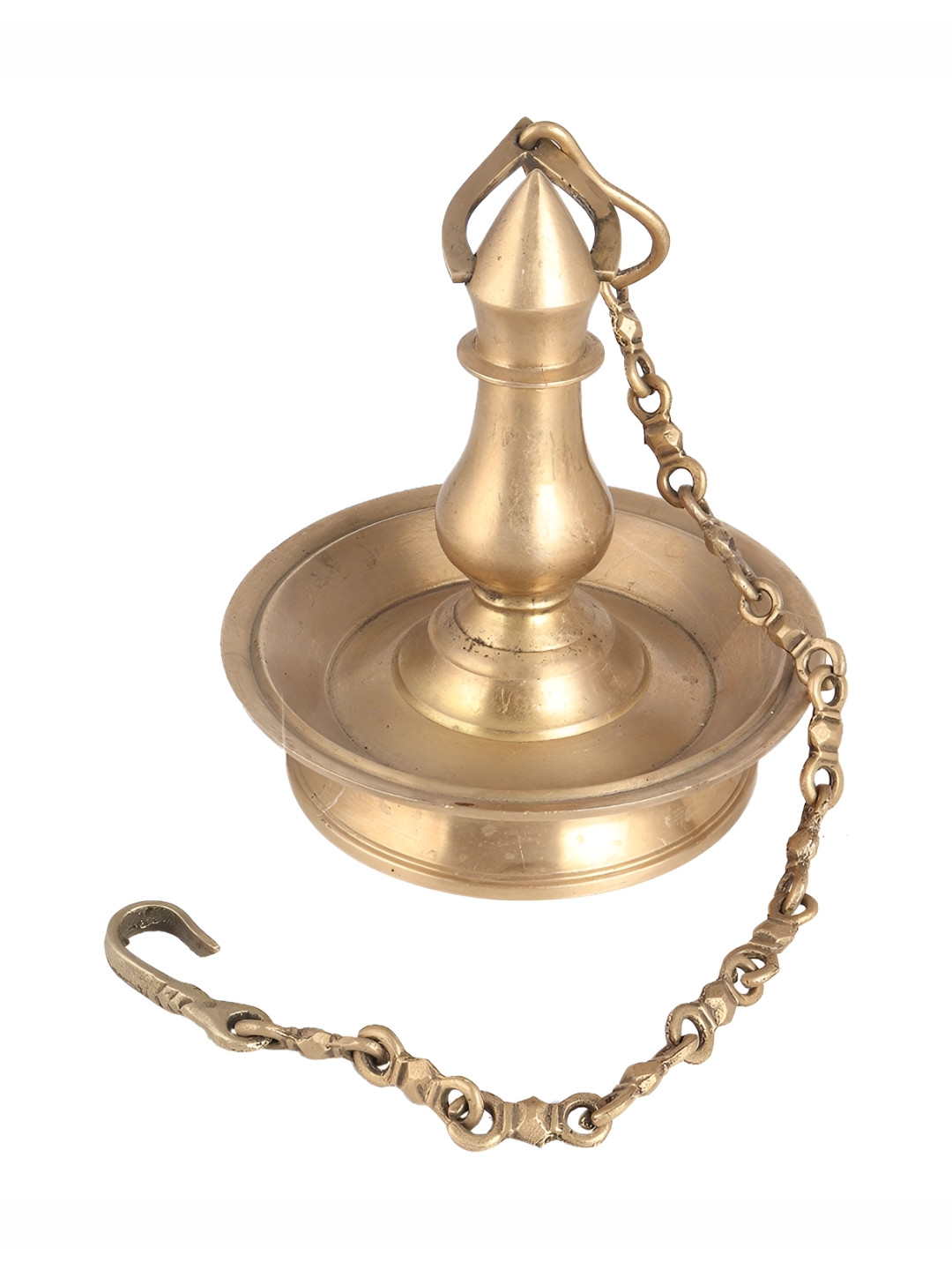 

Indianshelf Gold Toned Vintage Hanging Oil Diya