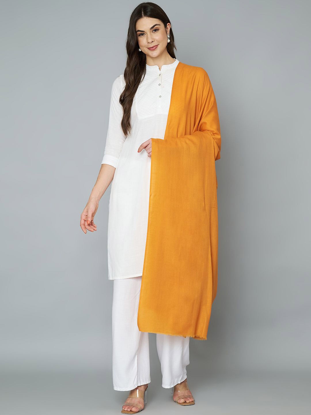

MUFFLY woollen Shawl, Orange