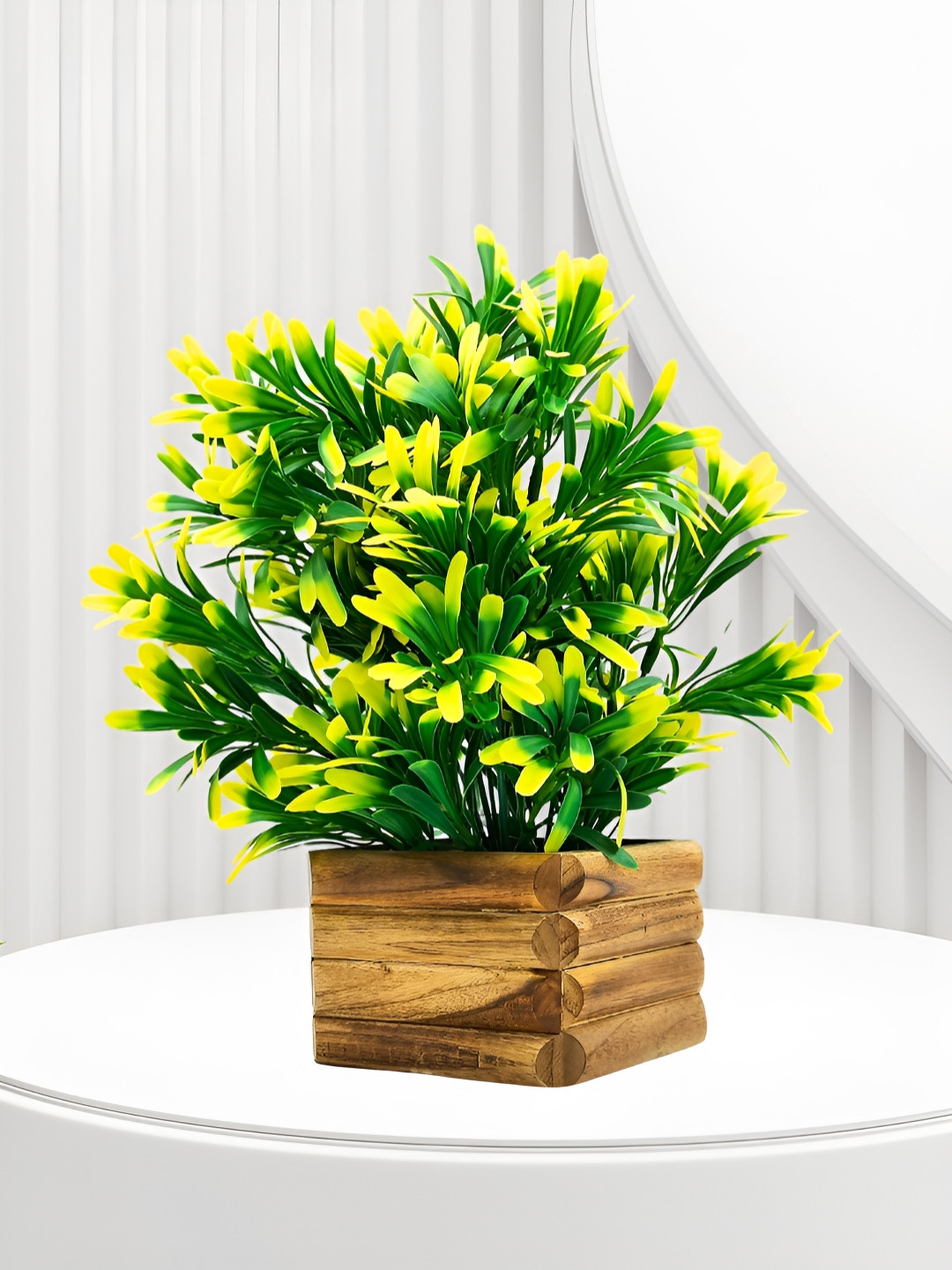 

fancy mart Yellow 1 Pieces Artificial Plant With Pot