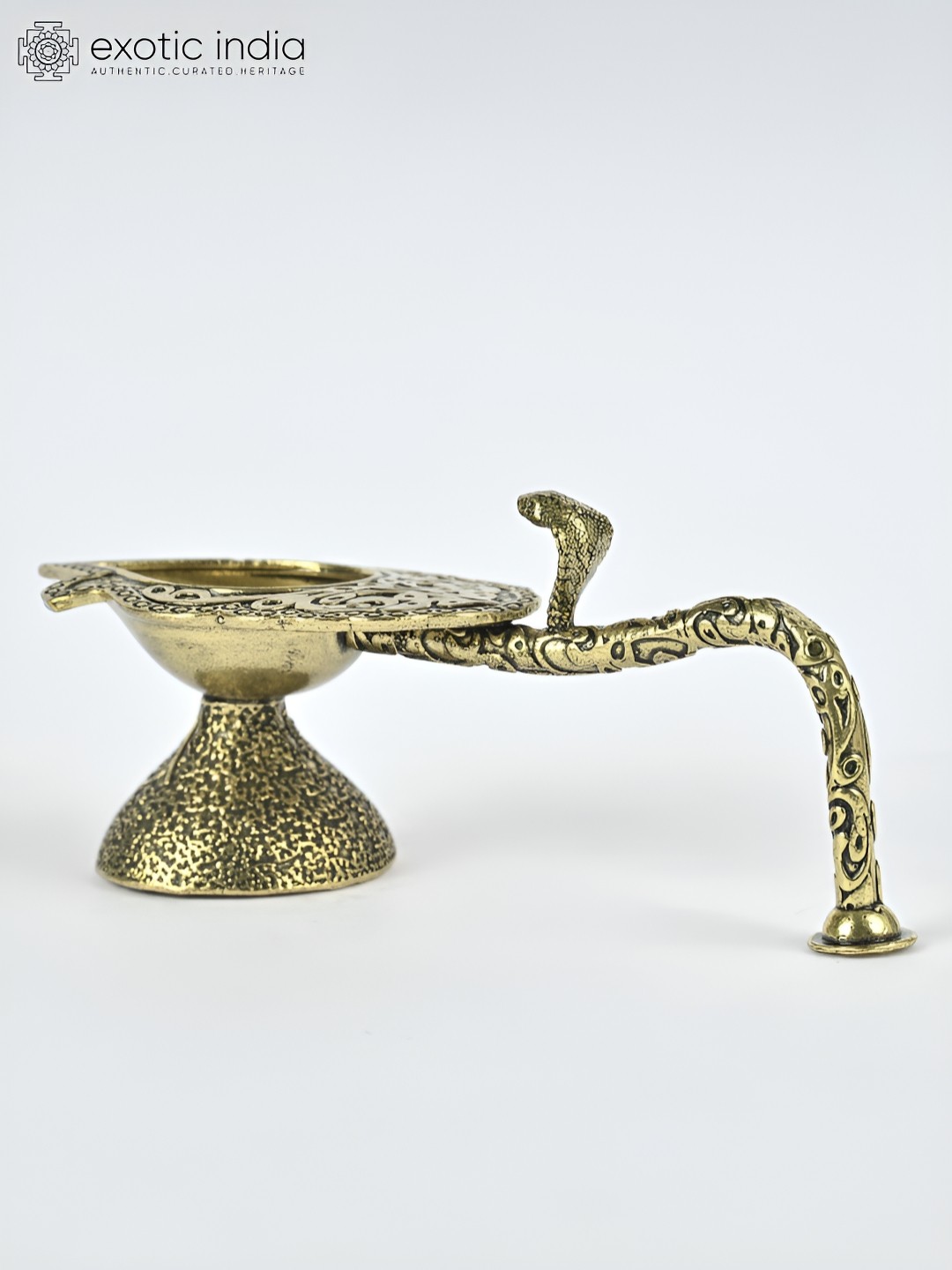

Exotic India Gold-Toned Religious Diya Showpiece