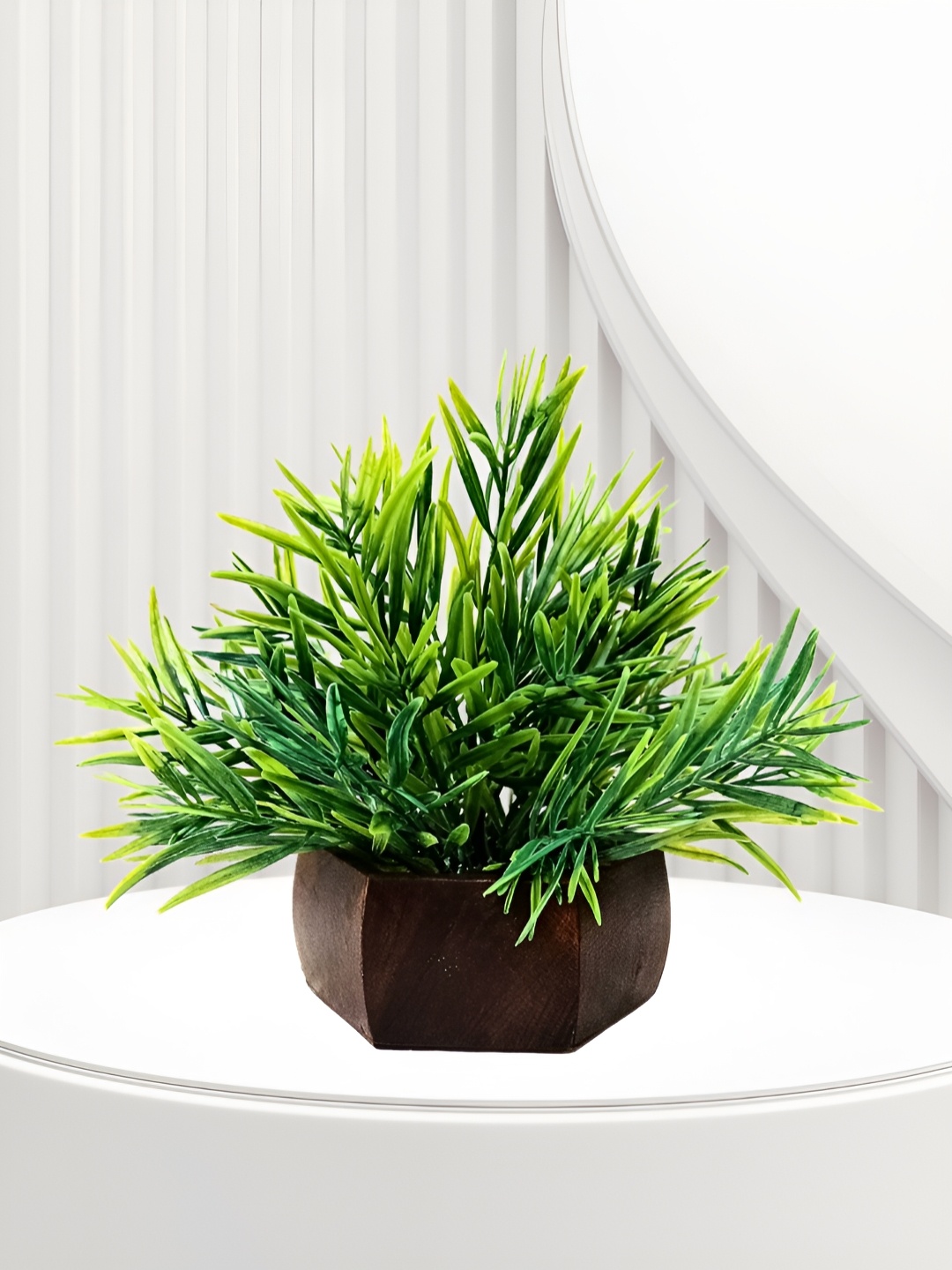 

fancy mart Green 1 Pieces Artificial Plant With Pot