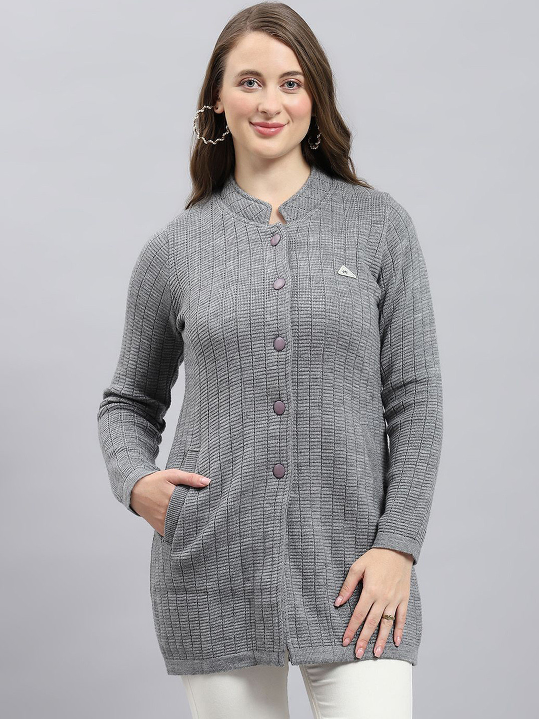 

Monte Carlo Self-Design Single-Breasted Overcoat, Grey