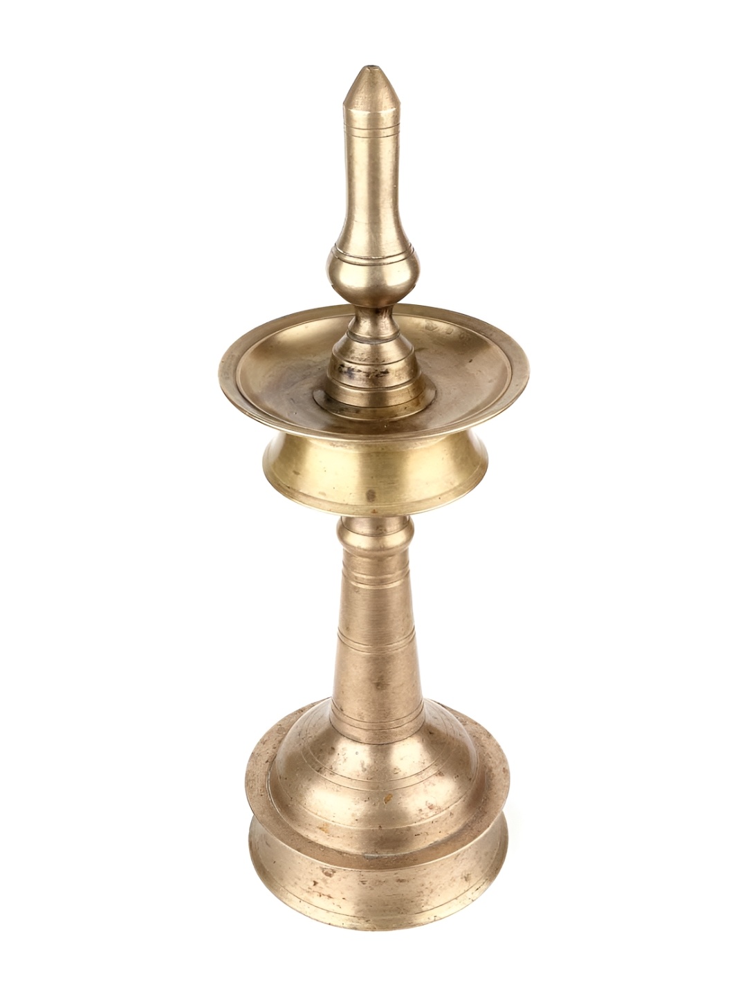 

Indianshelf Gold Toned Brass Textured Pooja Diya Pooja Essentials
