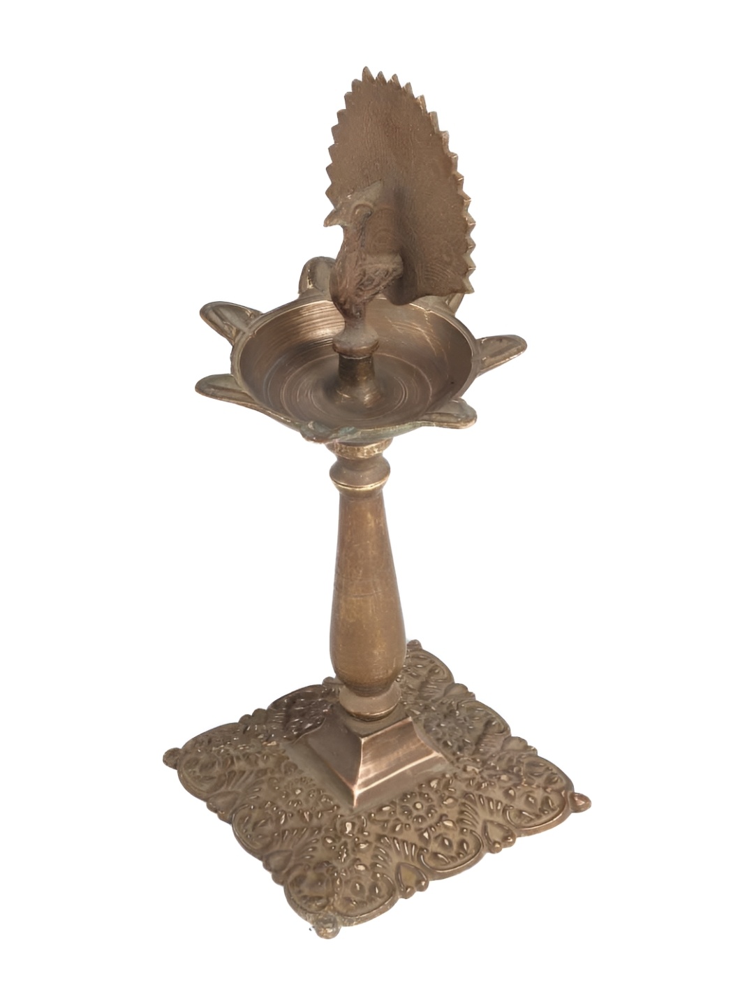 

Indianshelf Bronze Toned Textured Brass Diya