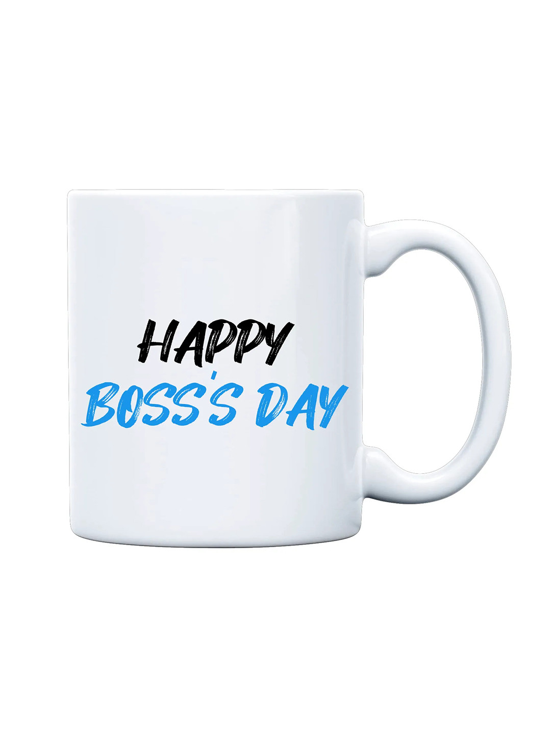 

fnp White & Black Typography Printed Ceramic Glossy Mug 325ml