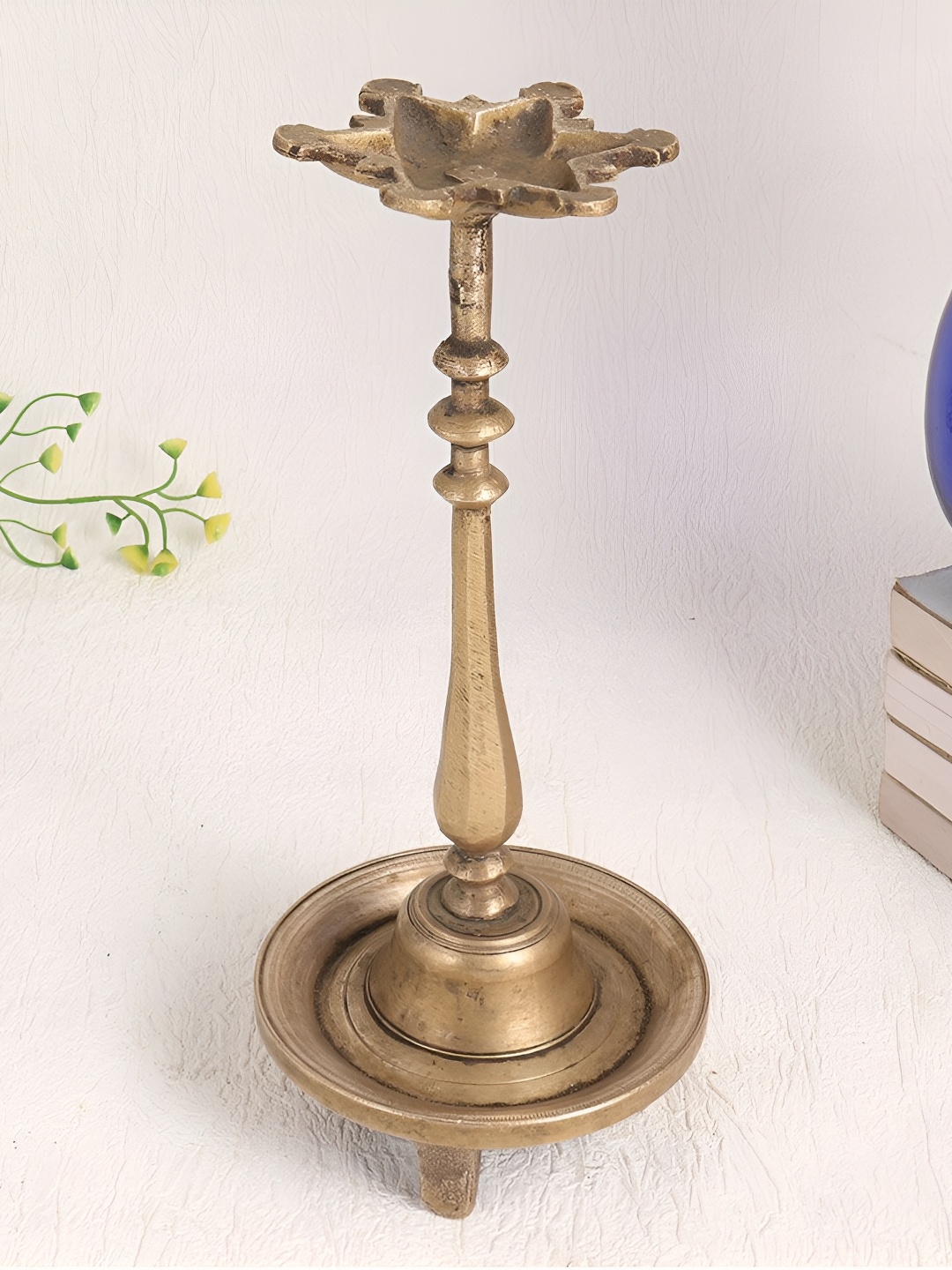 

Indianshelf Gold-Toned Antique Brass Diwali Diyo Diya