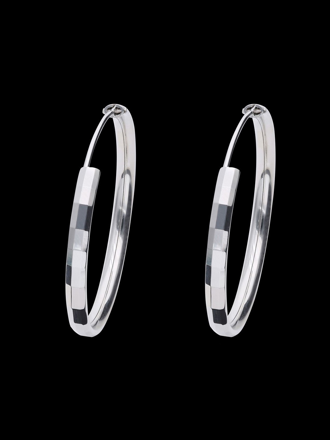 

DEESSA 925 Sterling Silver Hoop Earrings